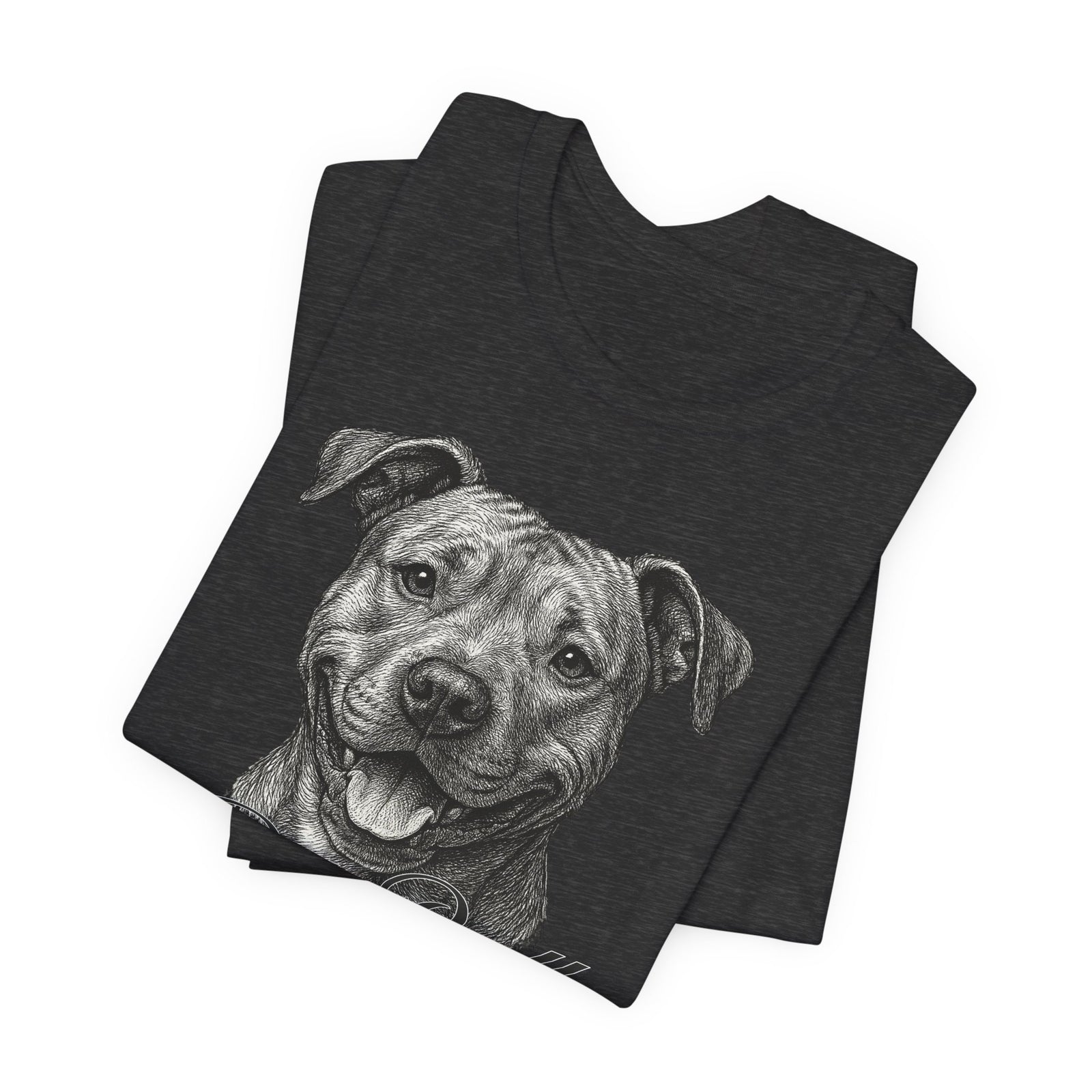Pit Bull Ink Tee | Pen & Ink Portrait Dog T-Shirt
