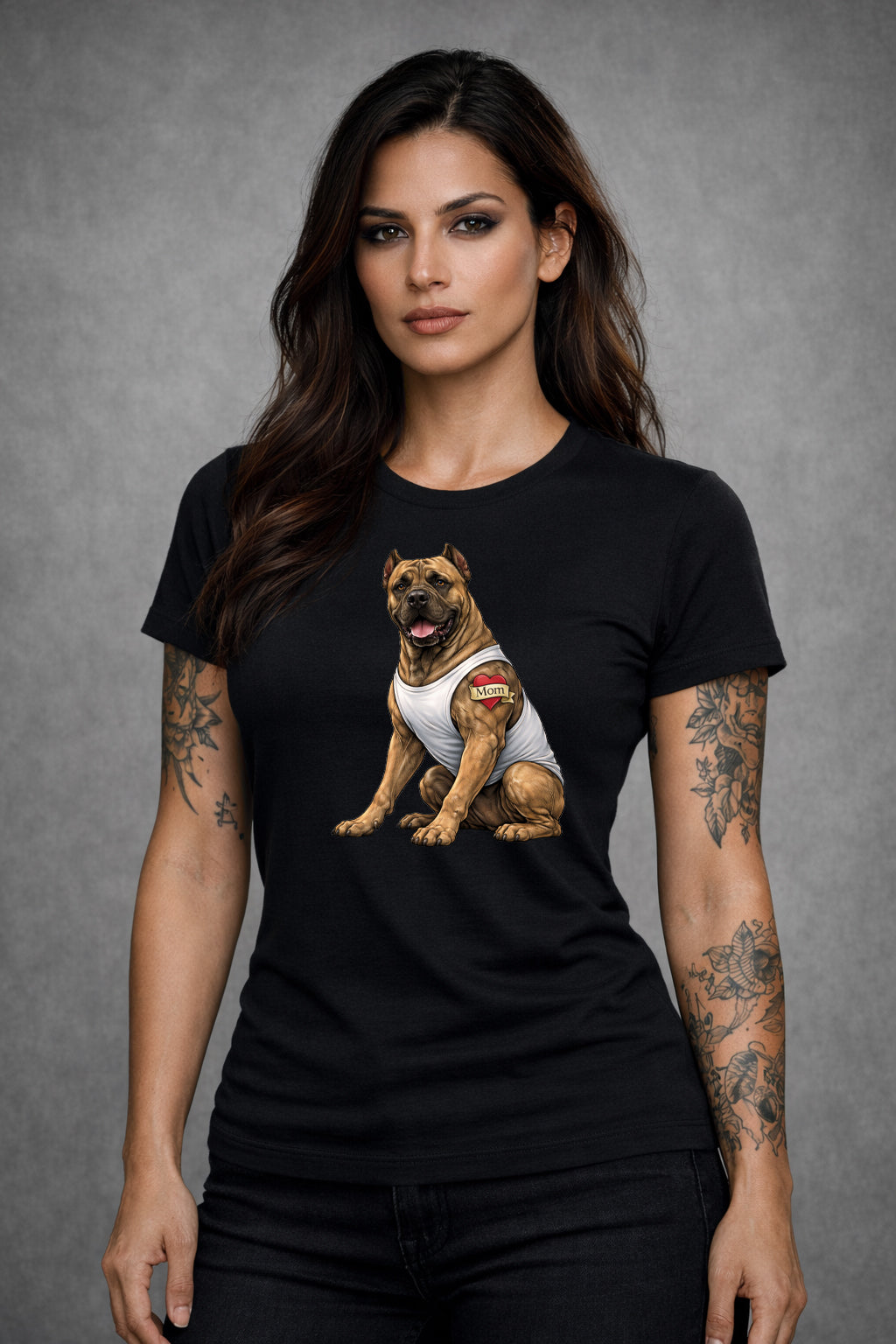 Presa Mom Tattoo T-Shirt | Bella Canvas 3001 Unisex Black Tee