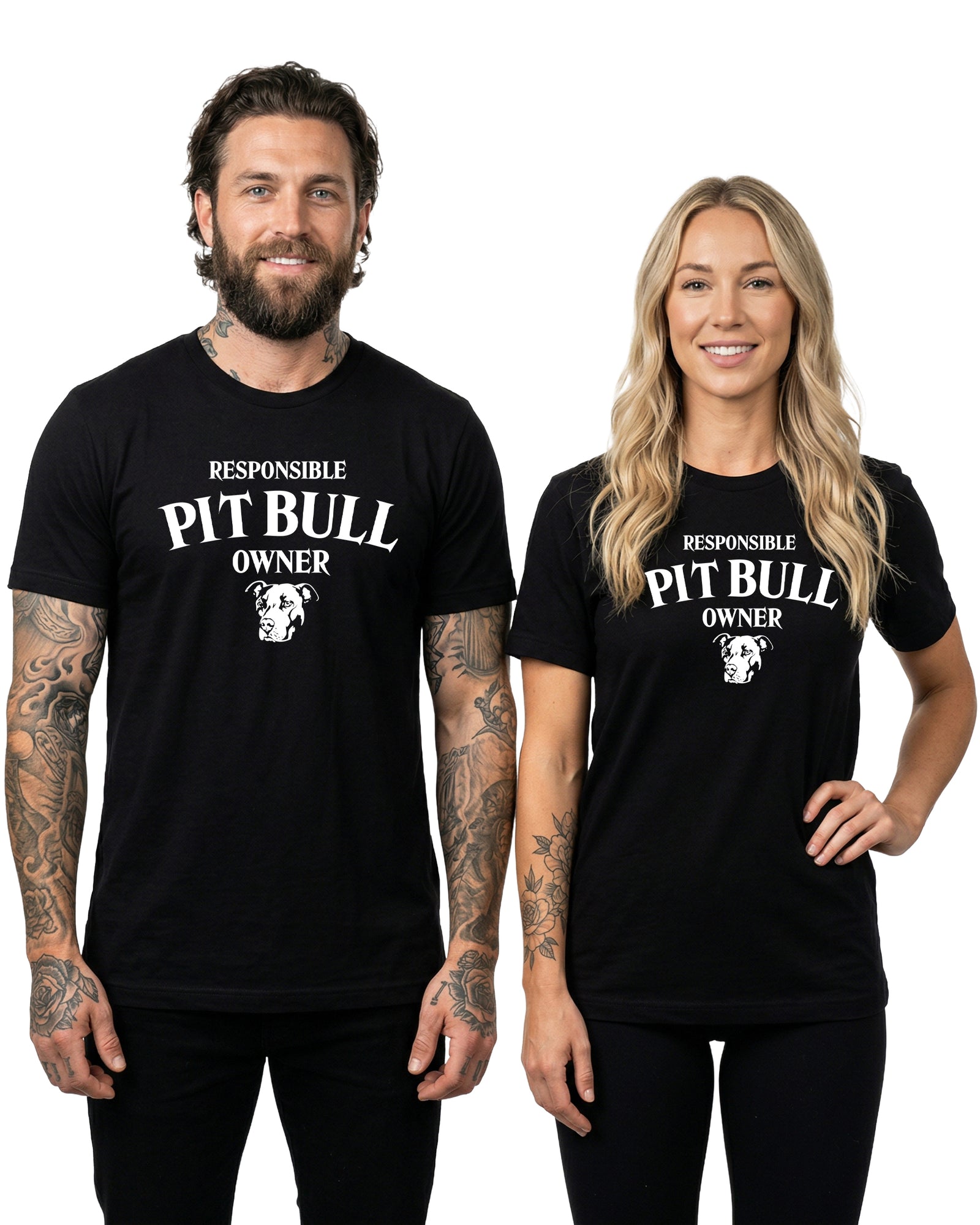 Responsible Pit Bull Owner Tee | Bella Canvas 3001 | Direct-to-Garment Print
