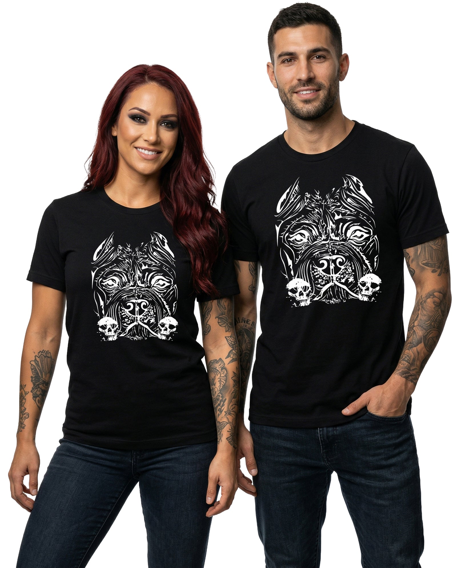 Bully Skull Graphic Tee | Black | Direct-to-Garment Print | Bella Canvas 3001