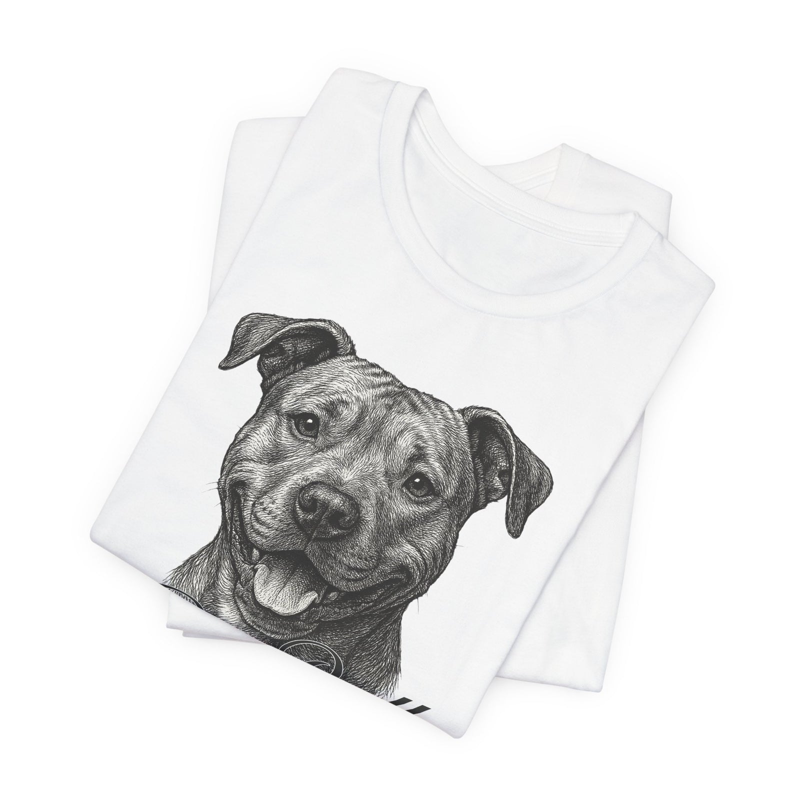 Pit Bull Ink Tee | Pen & Ink Portrait Dog T-Shirt