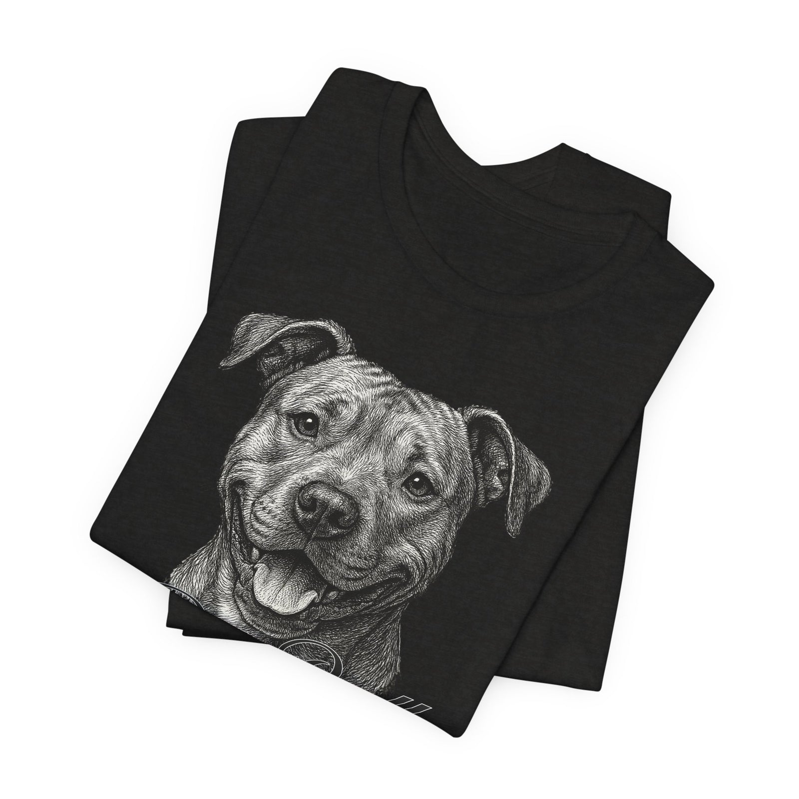 Pit Bull Ink Tee | Pen & Ink Portrait Dog T-Shirt