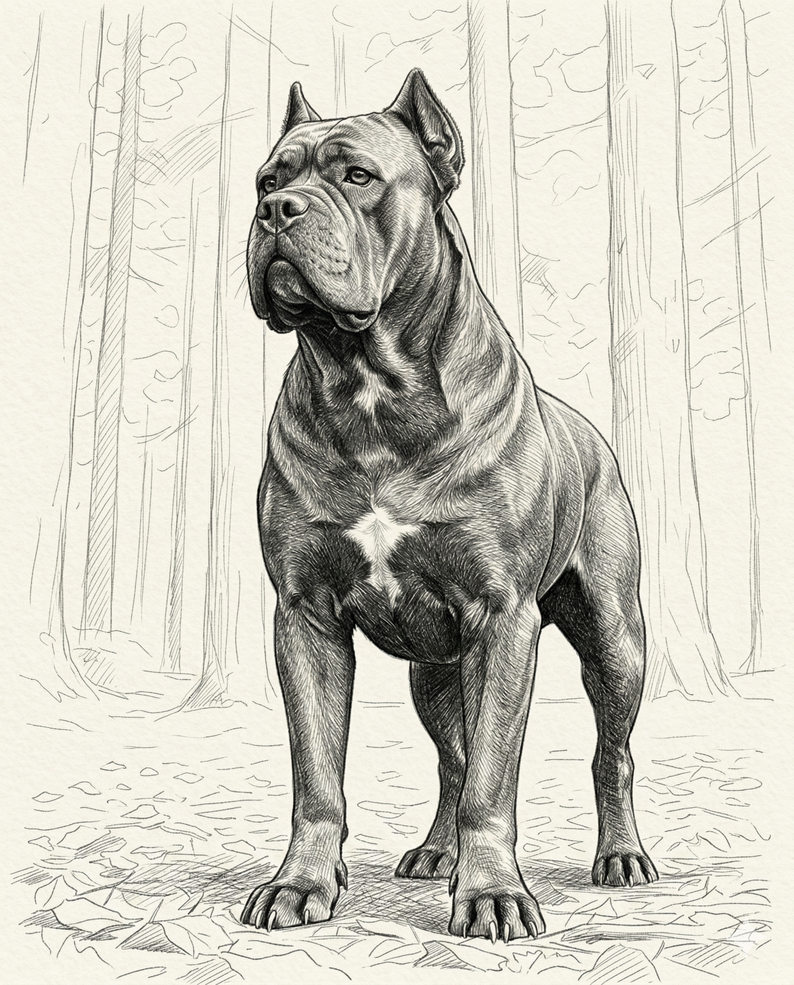Custom Graphite Pencil Dog Portrait | Personalized Digital Pet Artwork