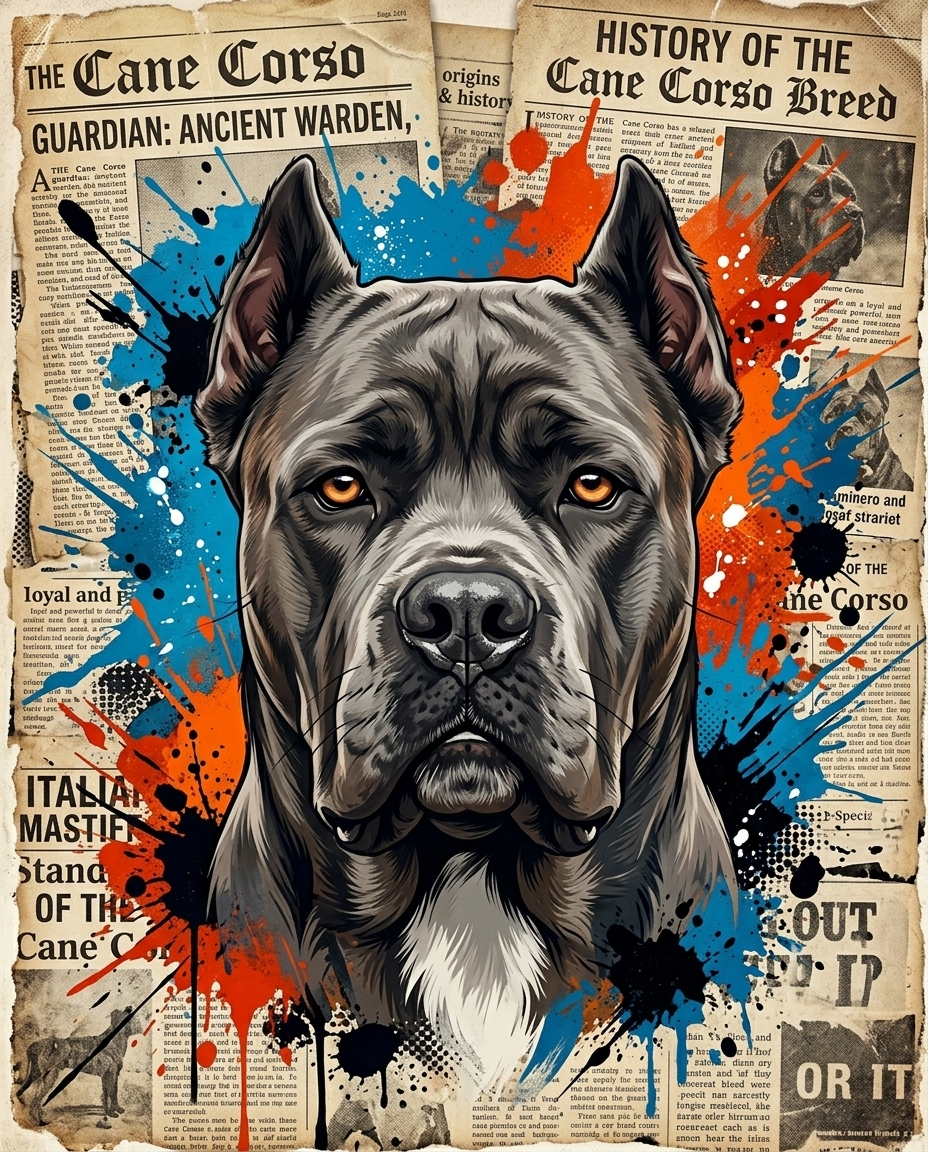 Custom Breed Legacy Dog Portrait | Personalized Digital Pet Artwork