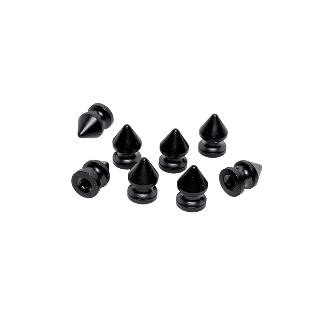 Black Plated Brass Tree Spikes | 1/2" Screwback