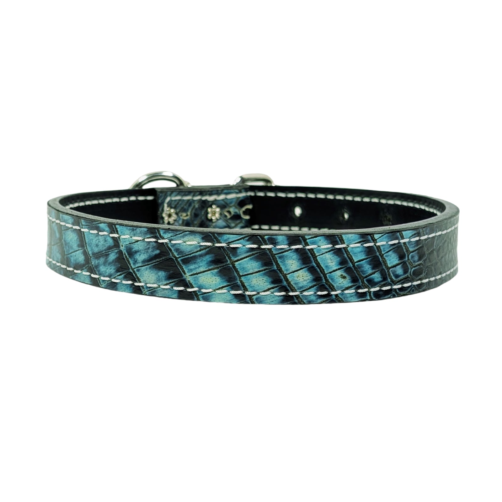 Collar de cuero para perros de 1" de ancho