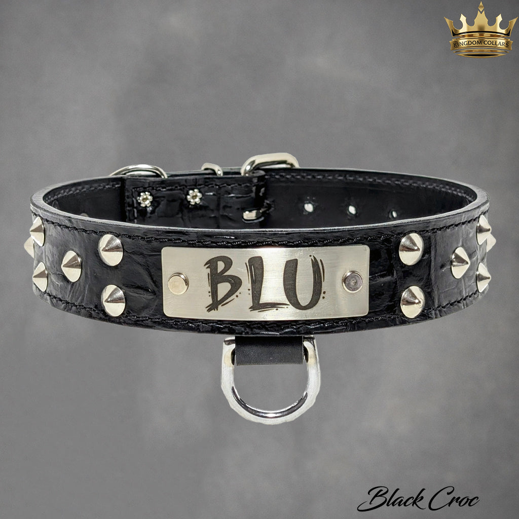 VN1 - 1 1/2" colar cravejado de cone personalizado