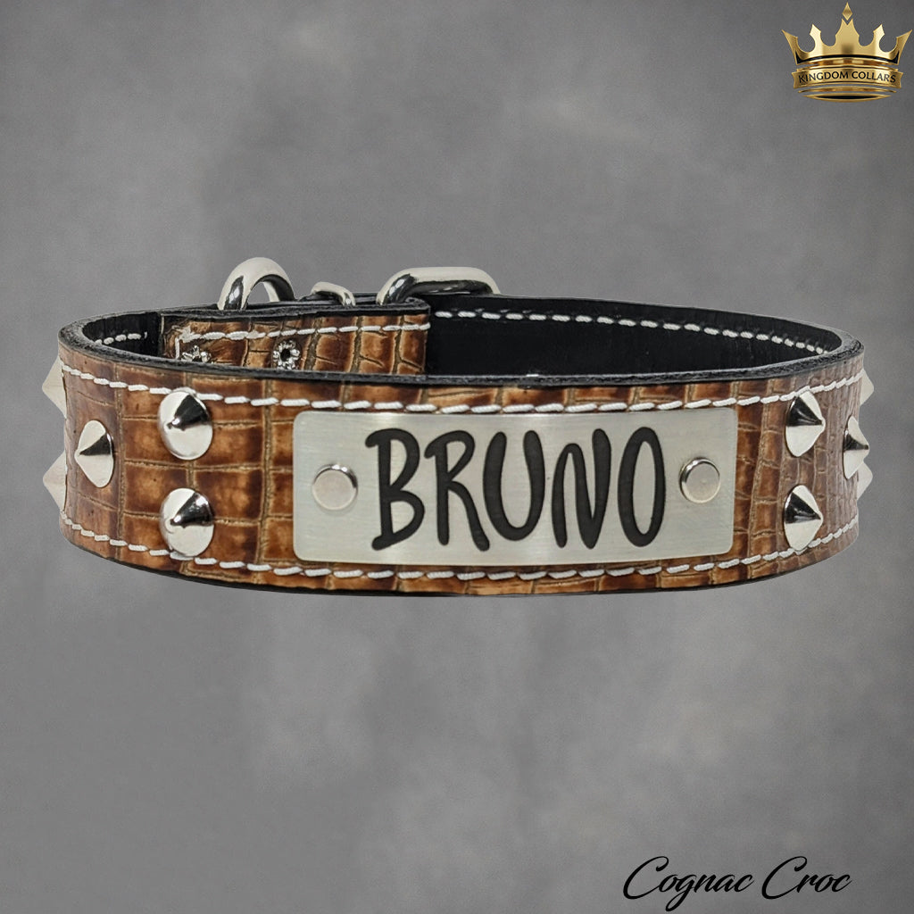 VN1 - 1 1/2" colar cravejado de cone personalizado