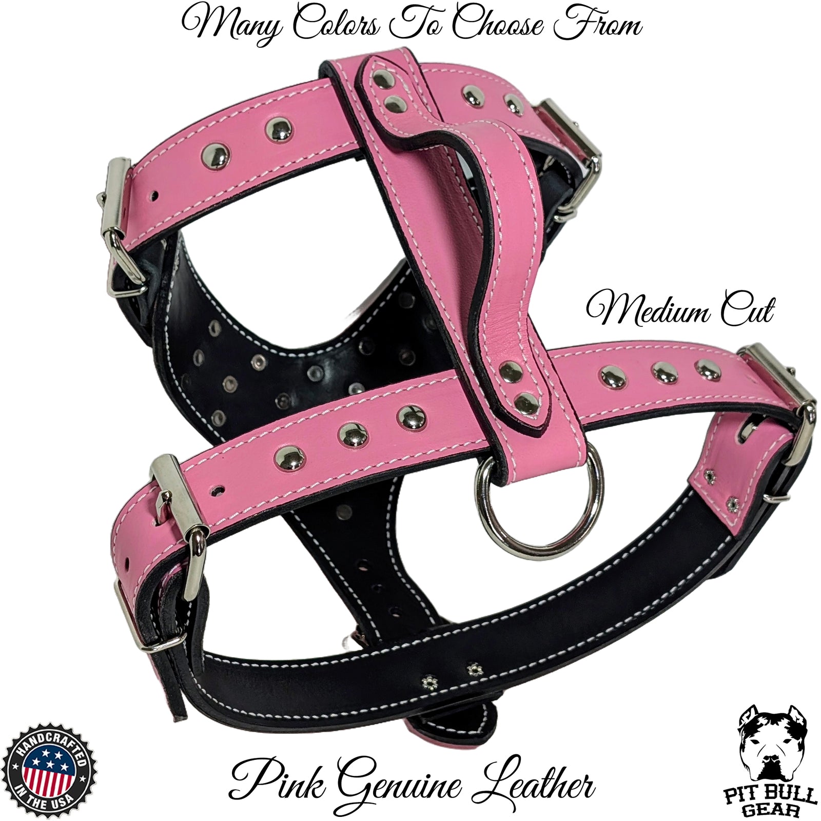 Y20 - Studded Leather Dog Harness