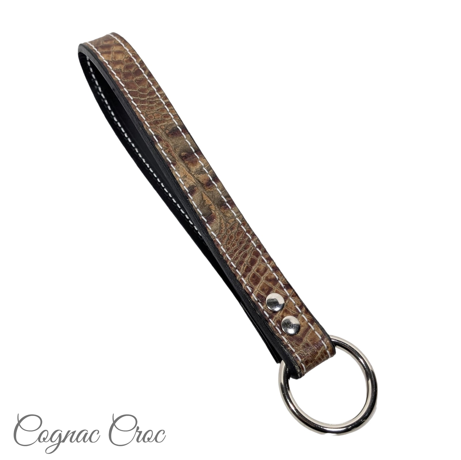 HL3 - Mango de cuero de 2 capas de 1" de ancho con anillo en "O" para hacer correas de alta resistencia