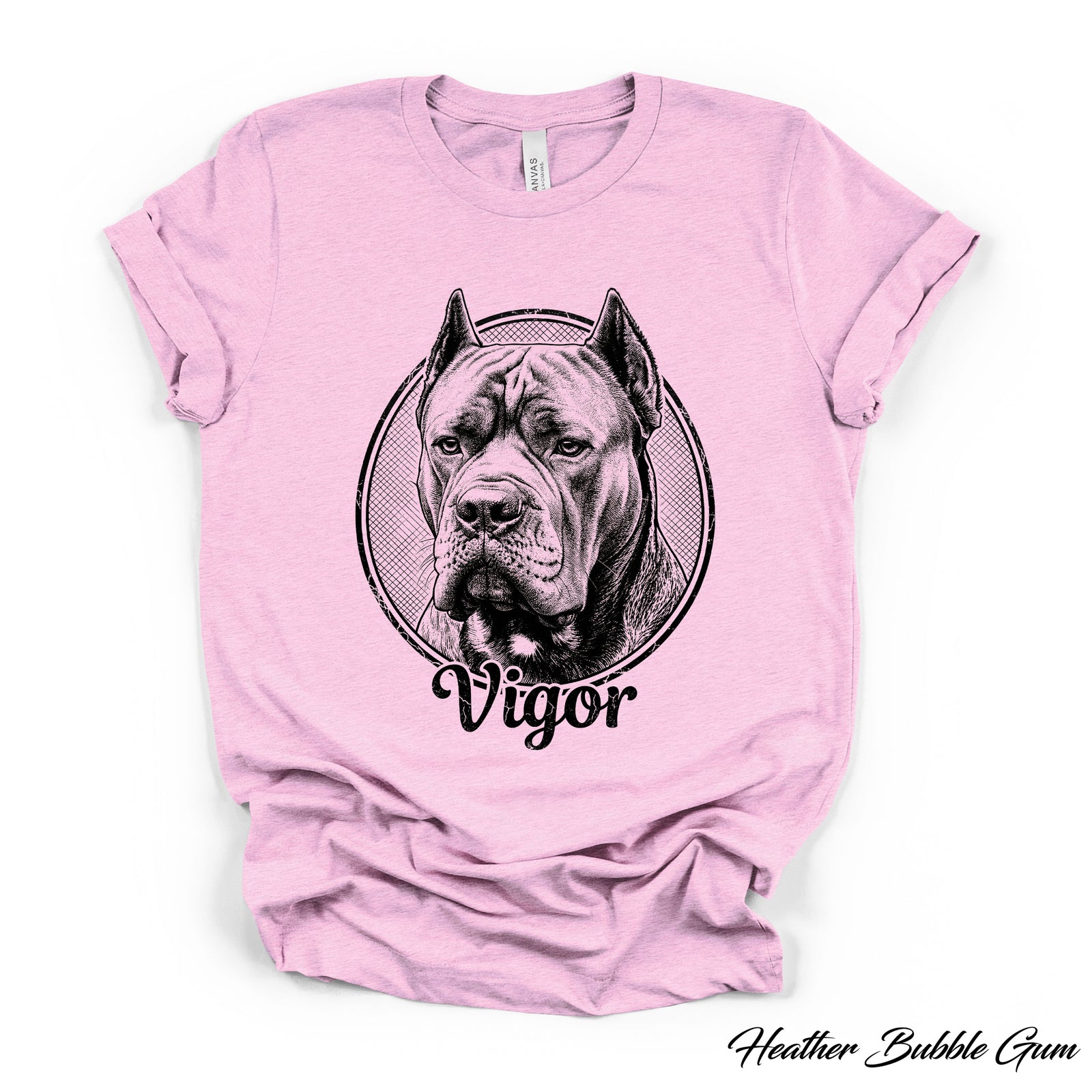 Custom Dog Portrait T-Shirt — Personalized Vintage Engraved Pet Tee