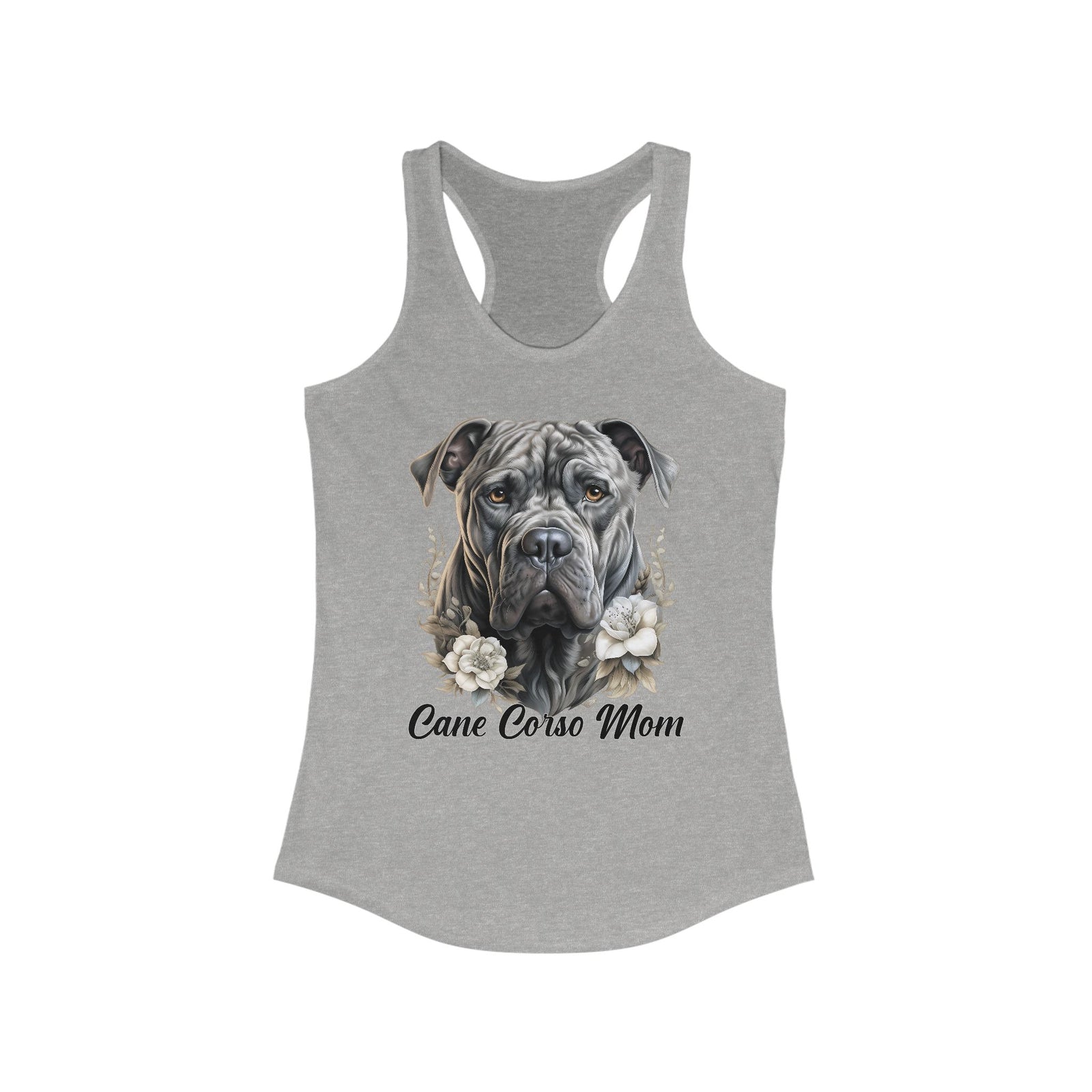 Cane Corso Mom (Floppy Ears) Racerback Tank Top