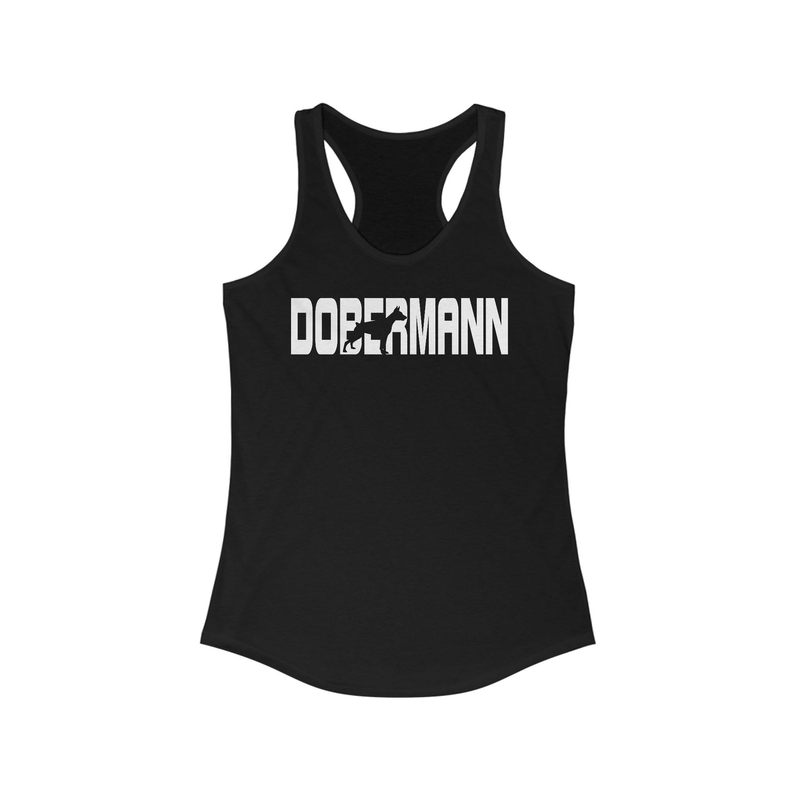 Dobermann Silhouette Racerback Tank