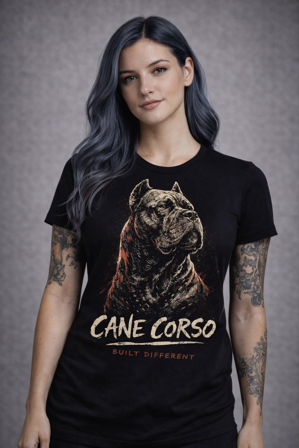 Cane Corso – Built Different T-Shirt | Bella Canvas 3001 Unisex Black Tee
