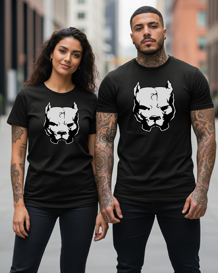 Camiseta de manga corta con cabeza de matón