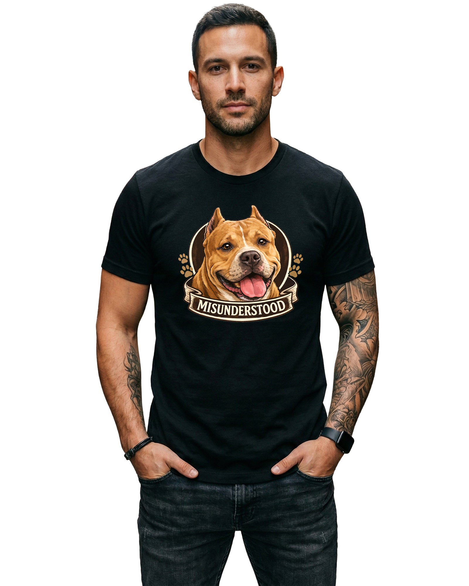 Misunderstood | Bully Lover Graphic T-Shirt | Bella+Canvas 3001 Black Tee