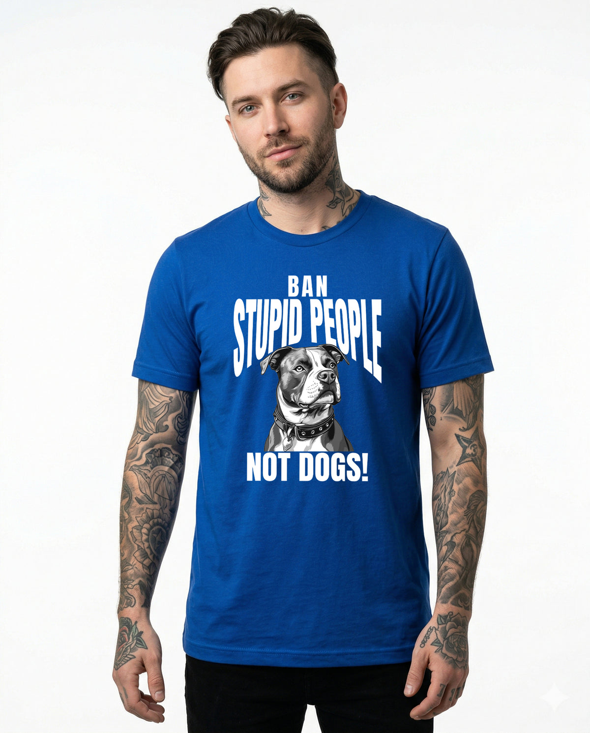 Ban Stupid People Not Dogs T-Shirt | Bully Breed Advocate Tee