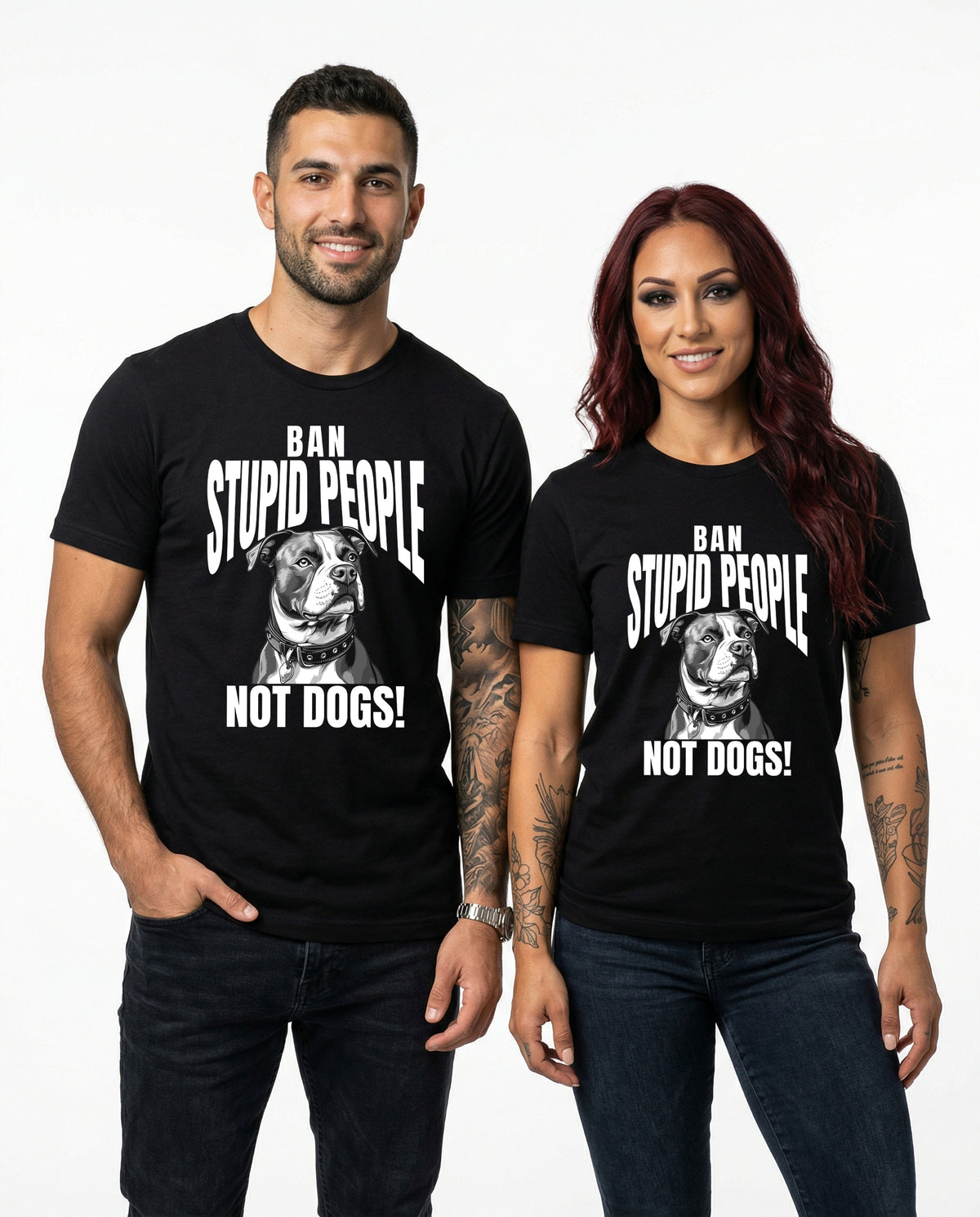 Ban Stupid People Not Dogs T-Shirt | Bully Breed Advocate Tee
