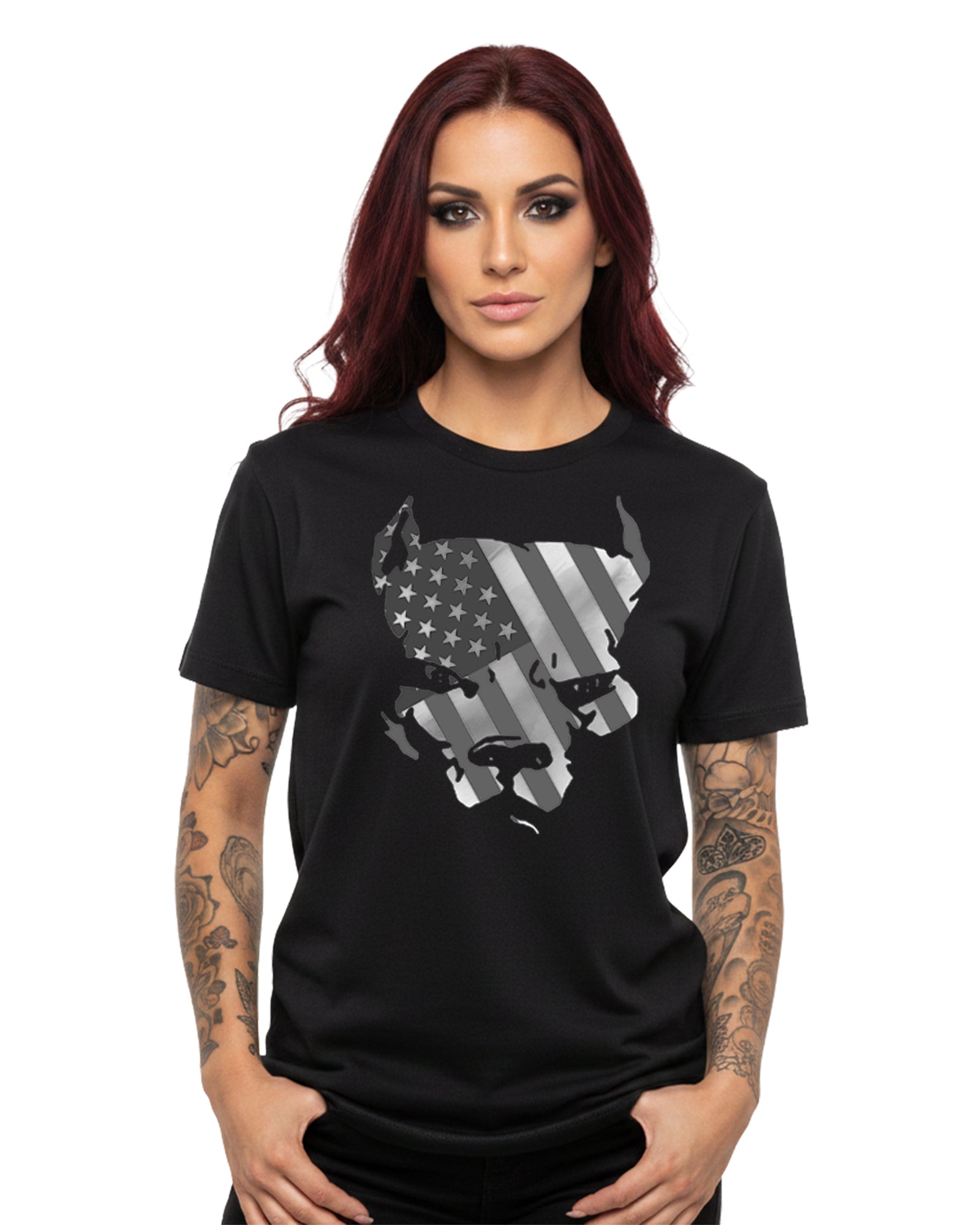 Bully Flag Graphic Tee | Black | Direct-to-Garment Print | Bella Canvas 3001