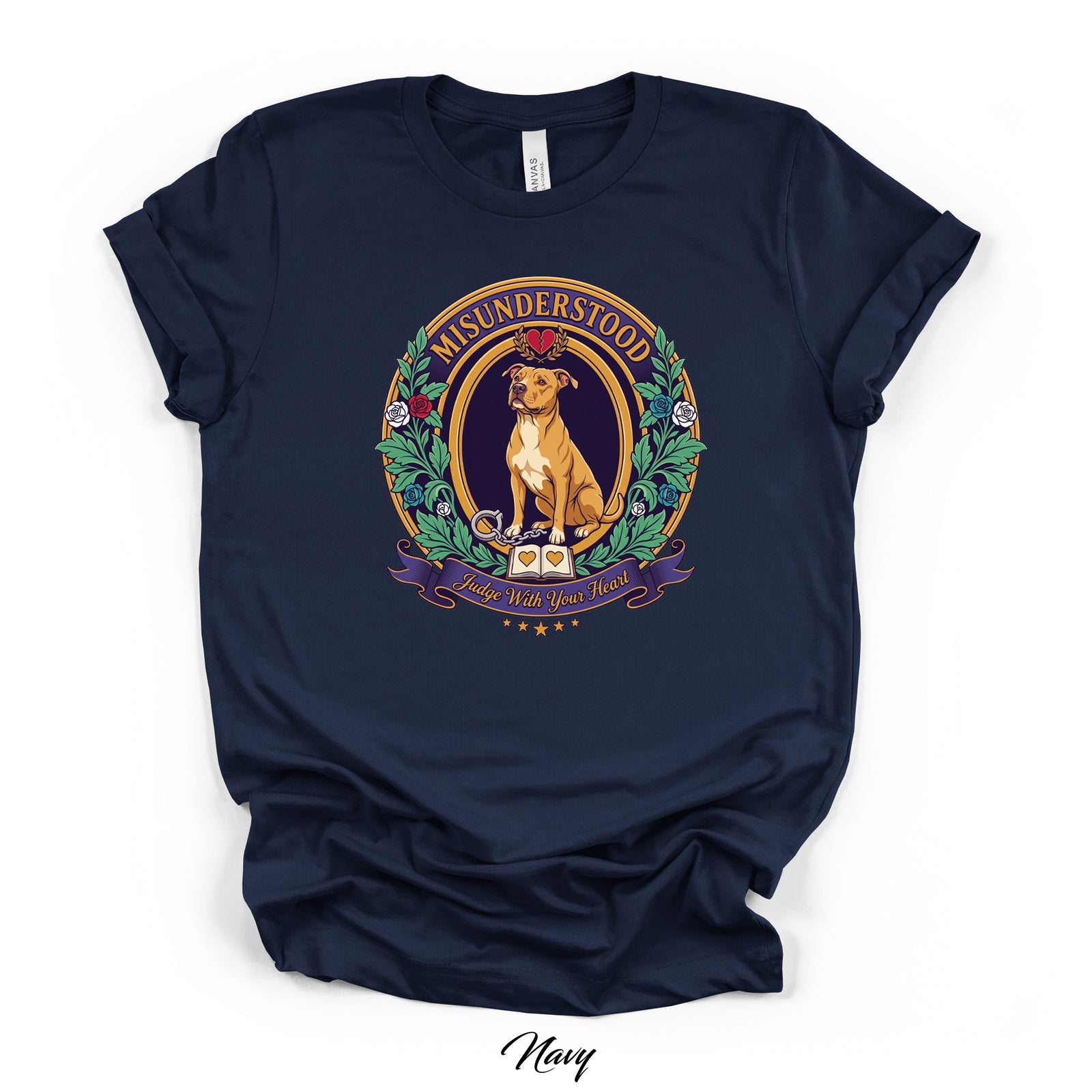 Misunderstood — Judge With Your Heart Tee | Bella Canvas 3001 | Direct-to-Garment Print