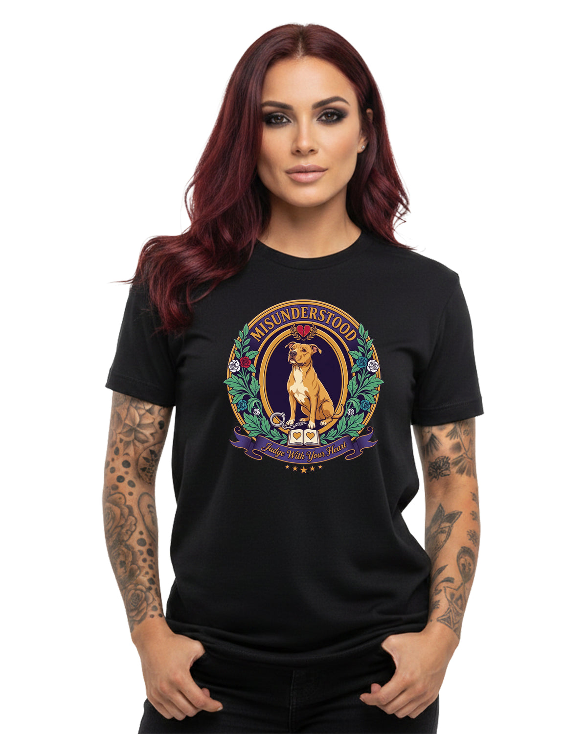 Misunderstood — Judge With Your Heart Tee | Bella Canvas 3001 | Direct-to-Garment Print