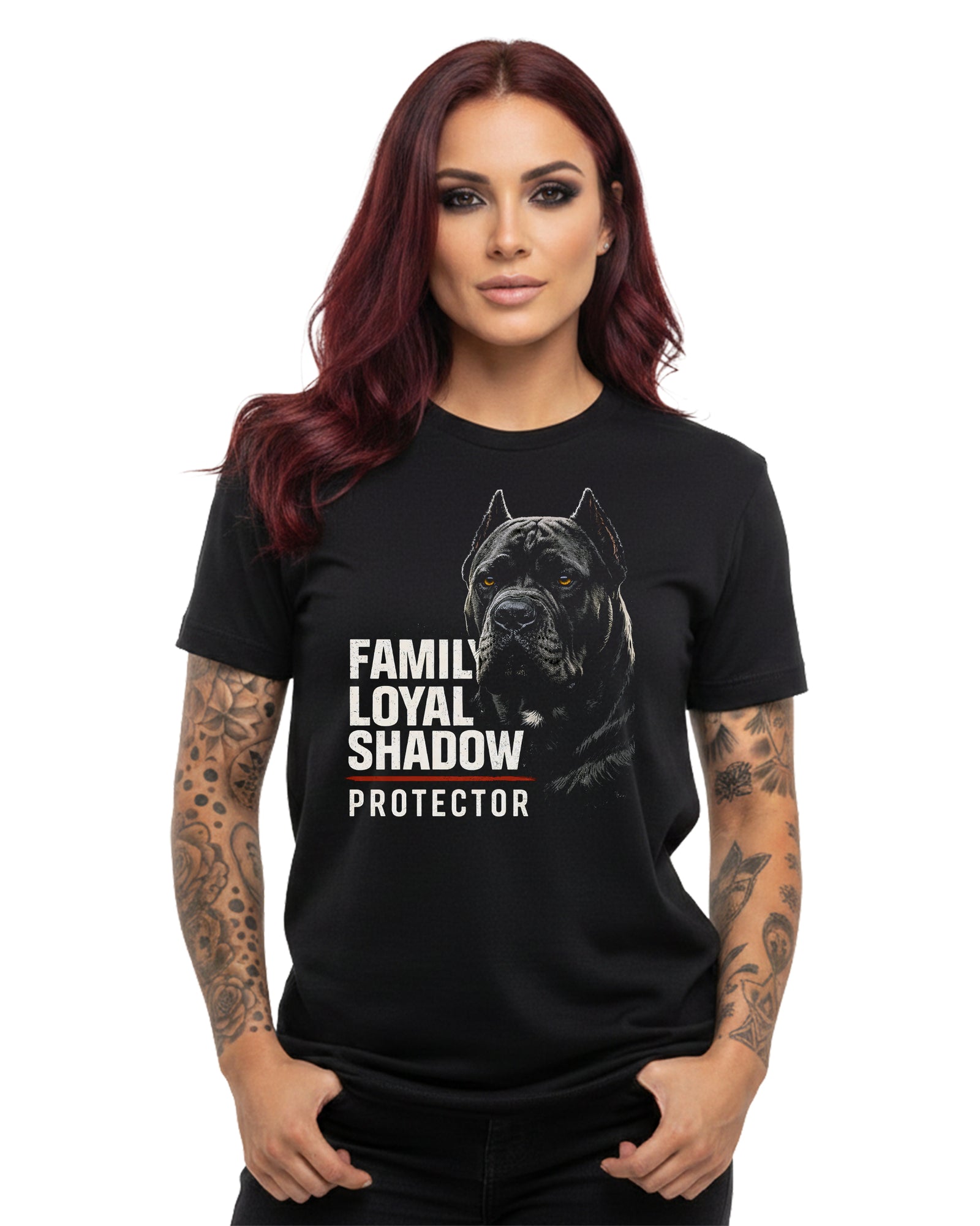 Cane Corso Family Loyal Shadow Protector Tee | Bella Canvas 3001