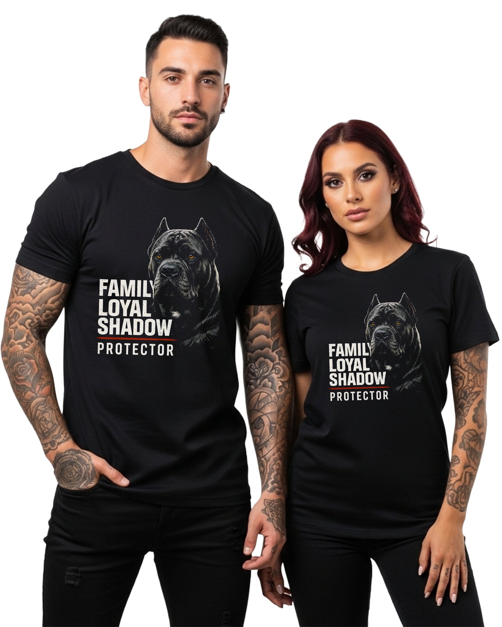 Cane Corso Family Loyal Shadow Protector Tee | Bella Canvas 3001