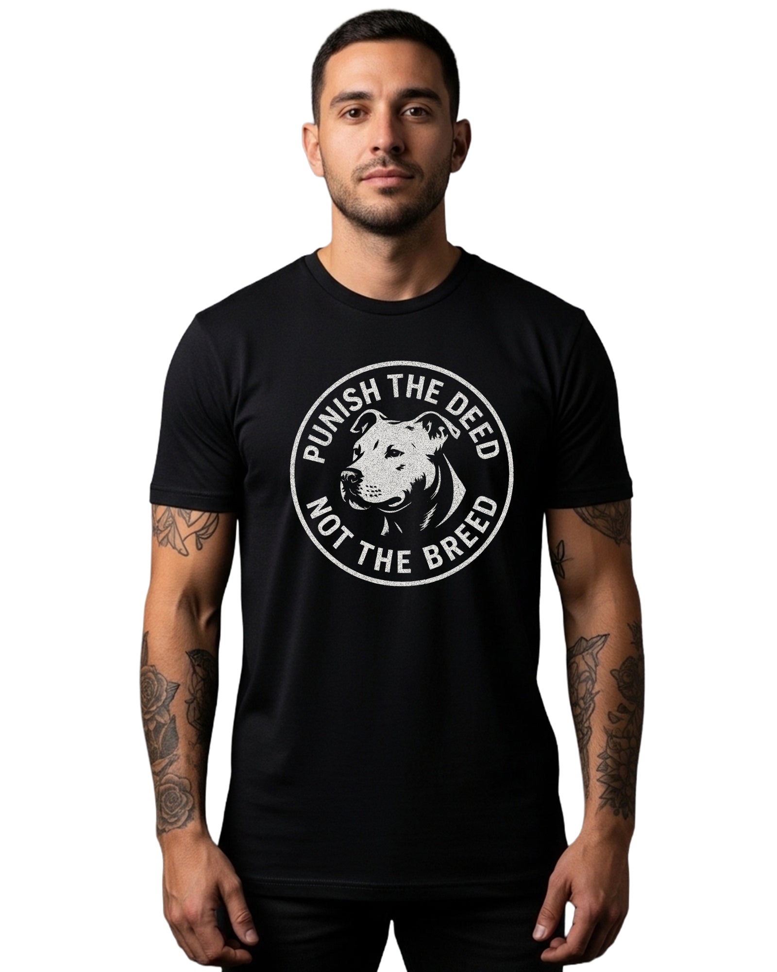 Punish the Deed Not the Breed Tee | Bella Canvas 3001 | 4 Colors
