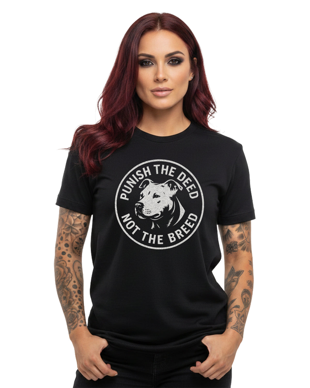 Punish the Deed Not the Breed Tee | Bella Canvas 3001 | 4 Colors
