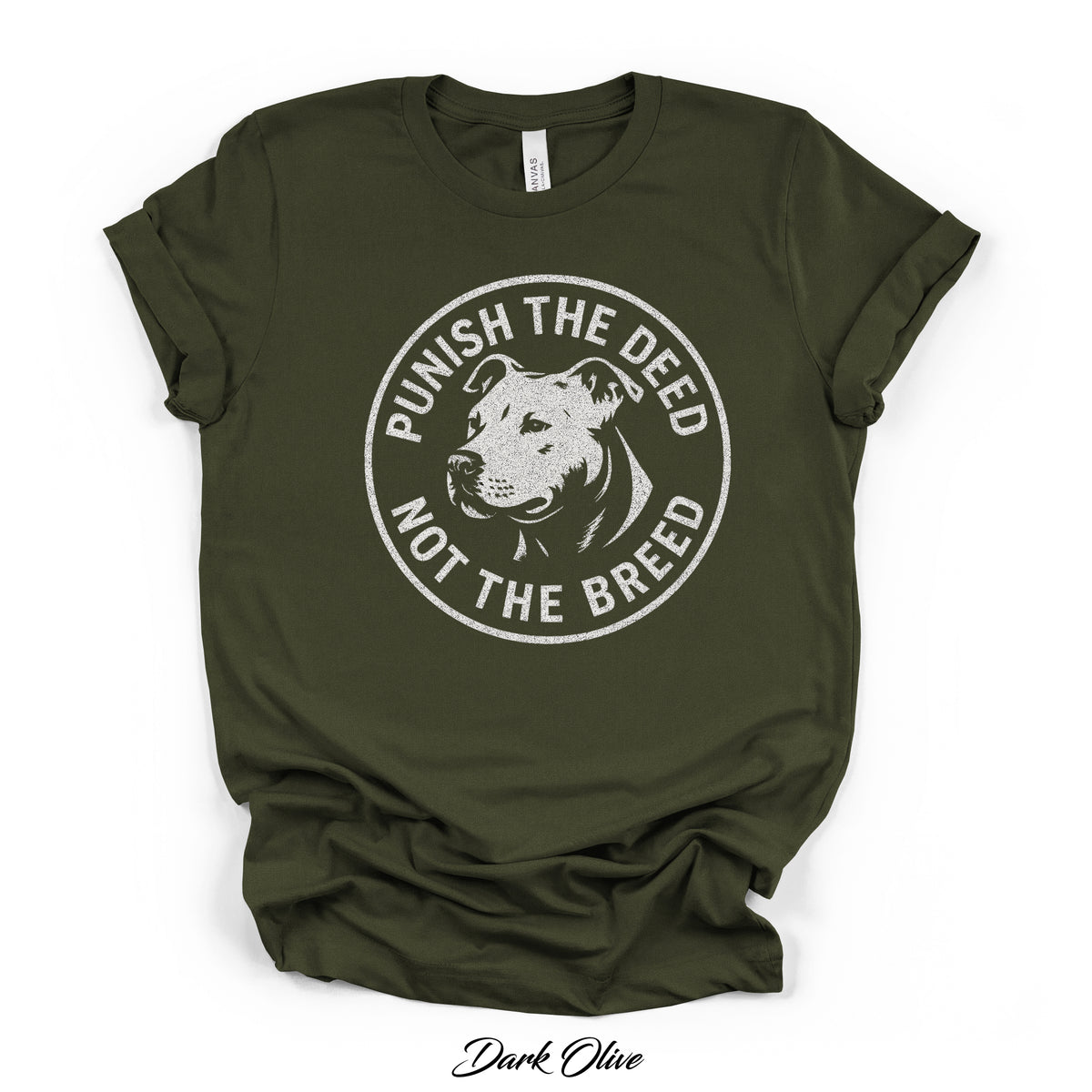 Punish the Deed Not the Breed Tee | Bella Canvas 3001 | 4 Colors