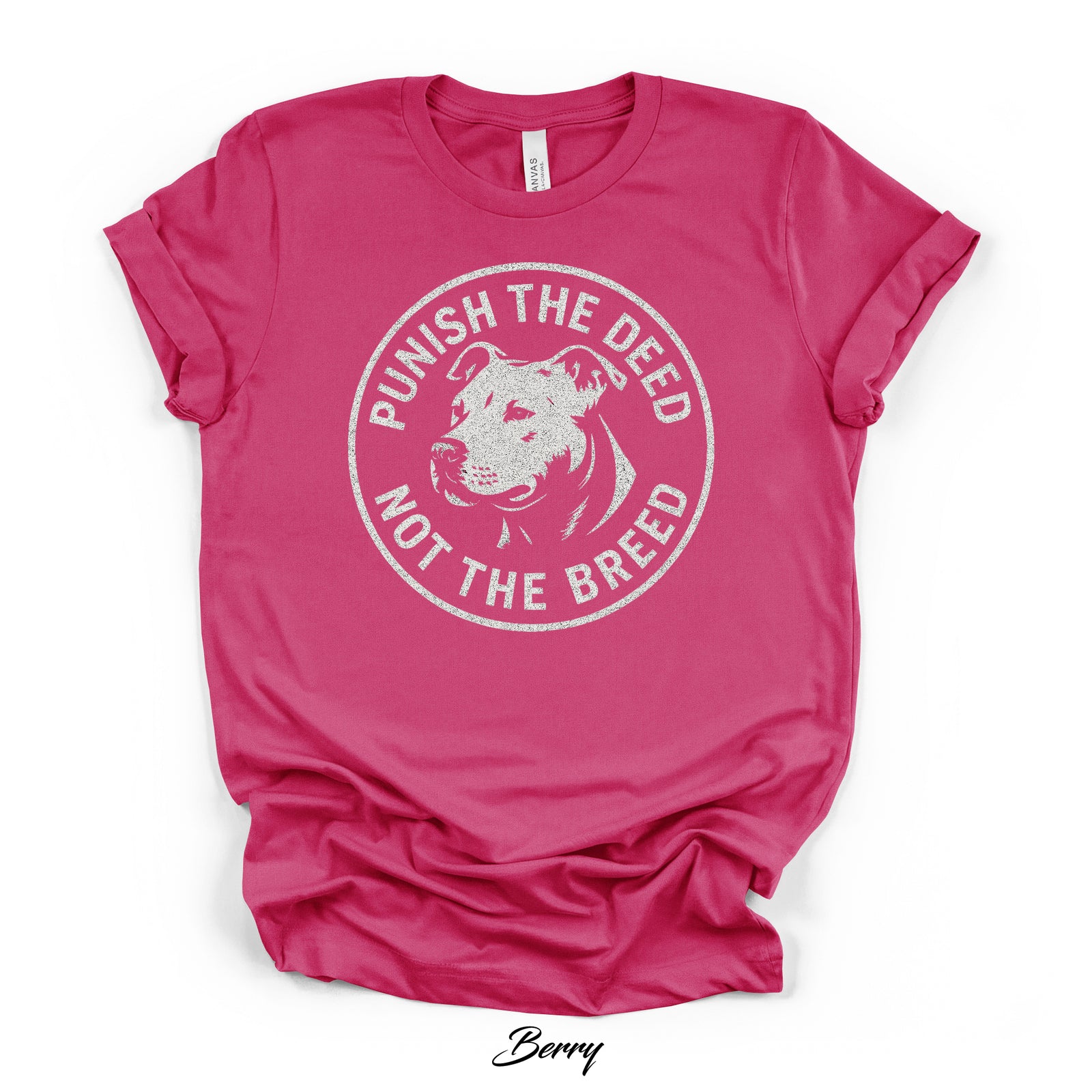 Punish the Deed Not the Breed Tee | Bella Canvas 3001 | 4 Colors