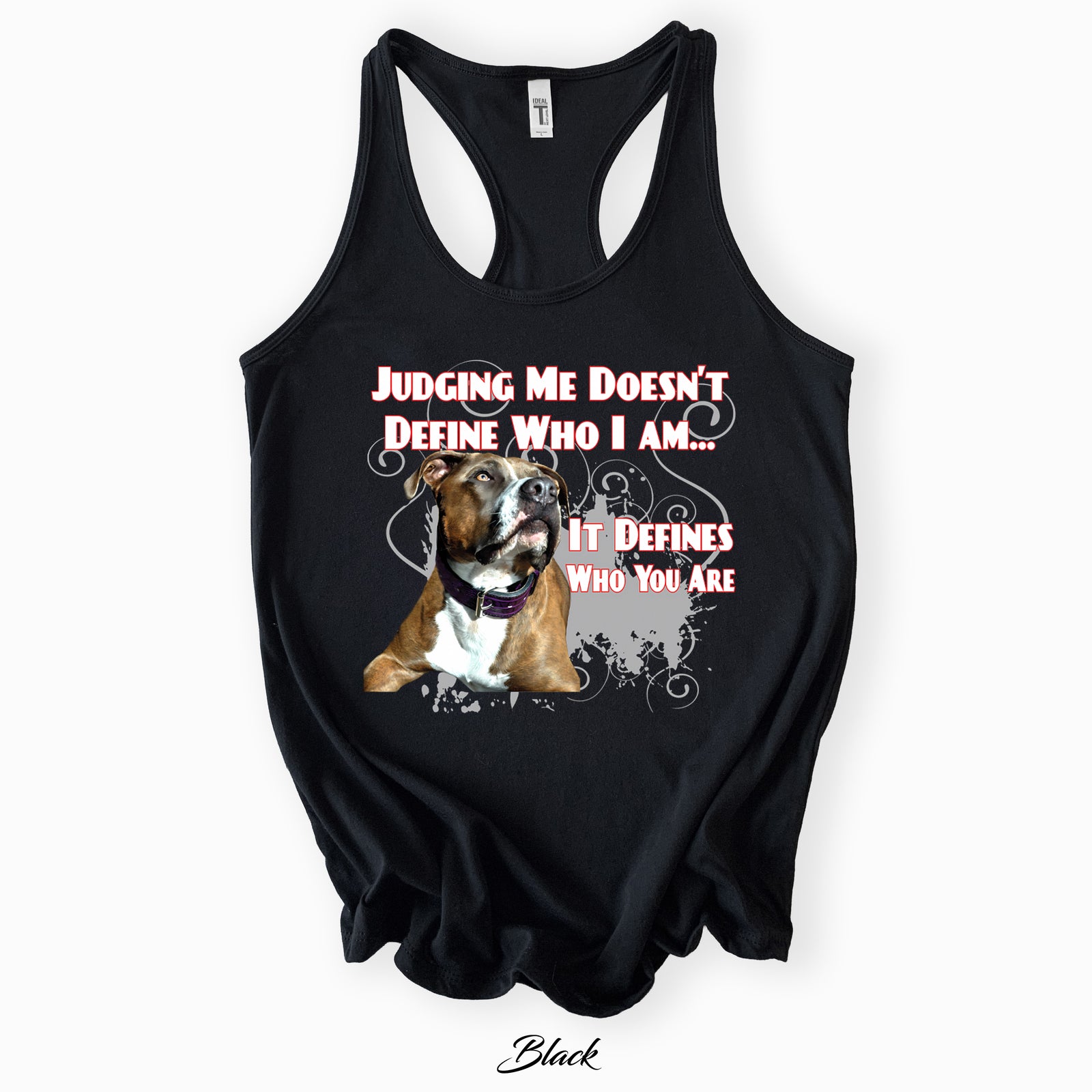 Judging Me Doesn't Define Who I Am Tank Top | Black | Next Level 1533
