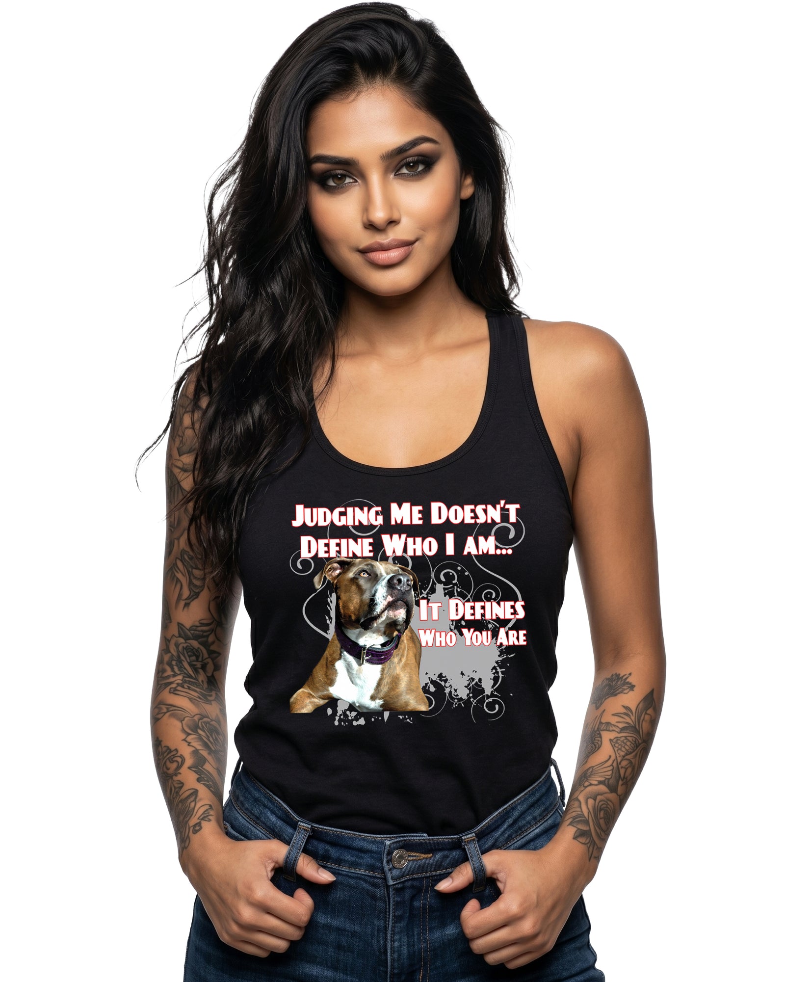 Judging Me Doesn't Define Who I Am Tank Top | Black | Next Level 1533