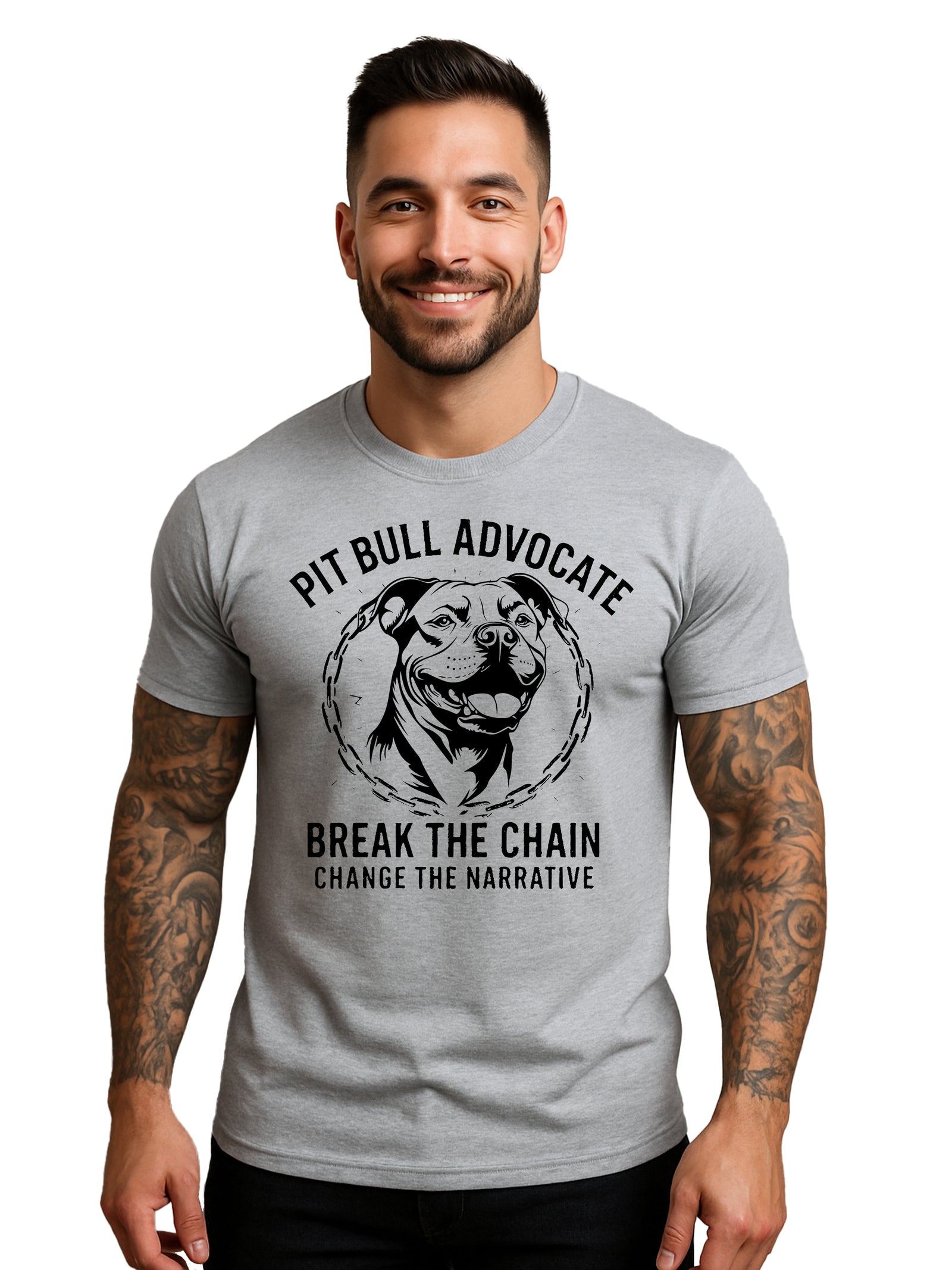Pit Bull Advocate Break the Chain Tee | Bella Canvas 3001CVC | 5 Colors