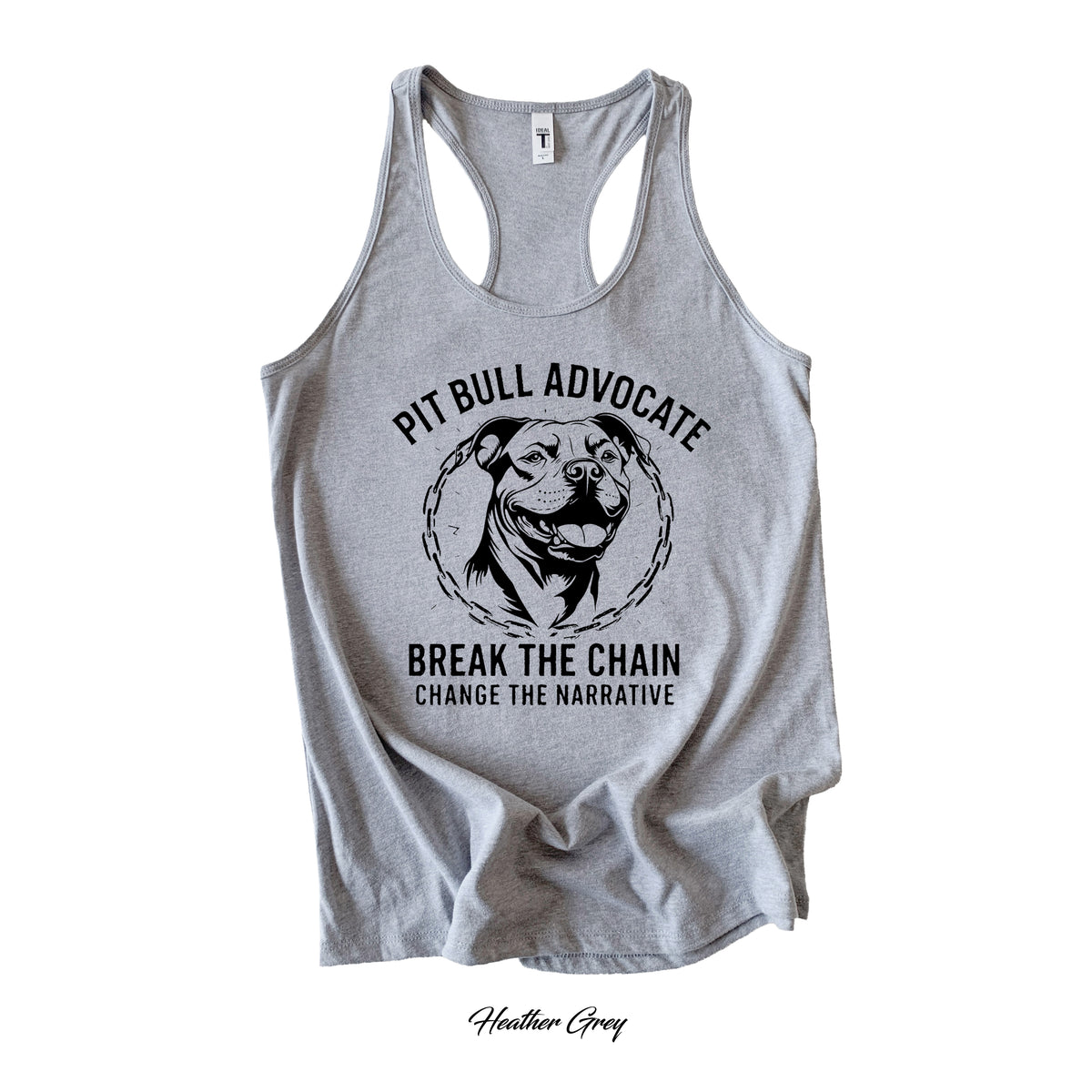 Pit Bull Advocate Break the Chain Tank Top | Next Level 1533 | 4 Colors