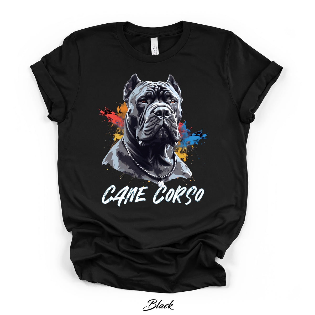 Cane Corso Color Splash Graphic Tee | Bella Canvas 3001