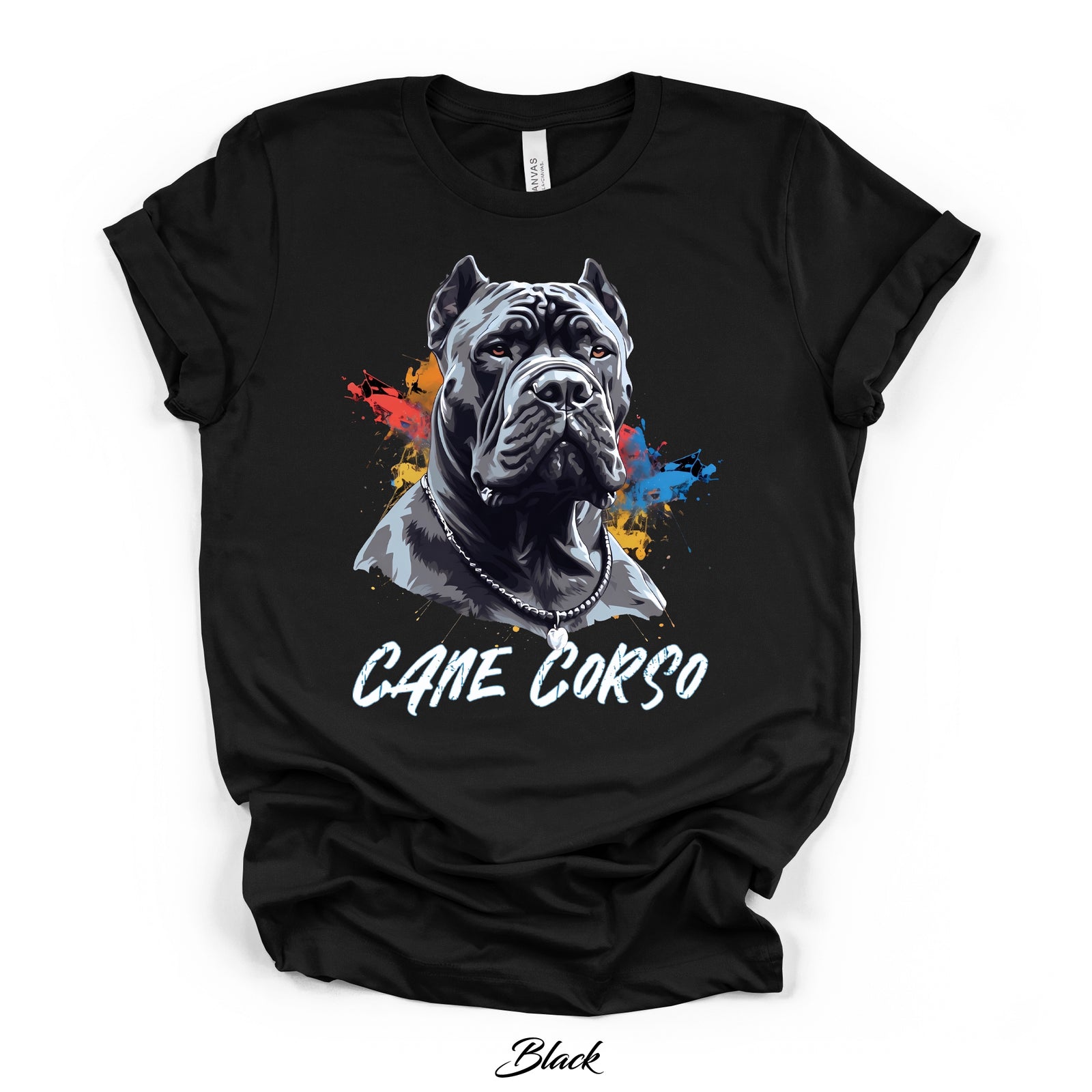 Cane Corso Color Splash Graphic Tee | Bella Canvas 3001