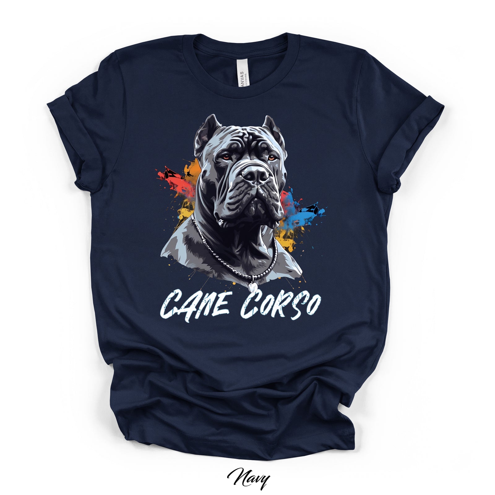 Cane Corso Color Splash Graphic Tee | Bella Canvas 3001