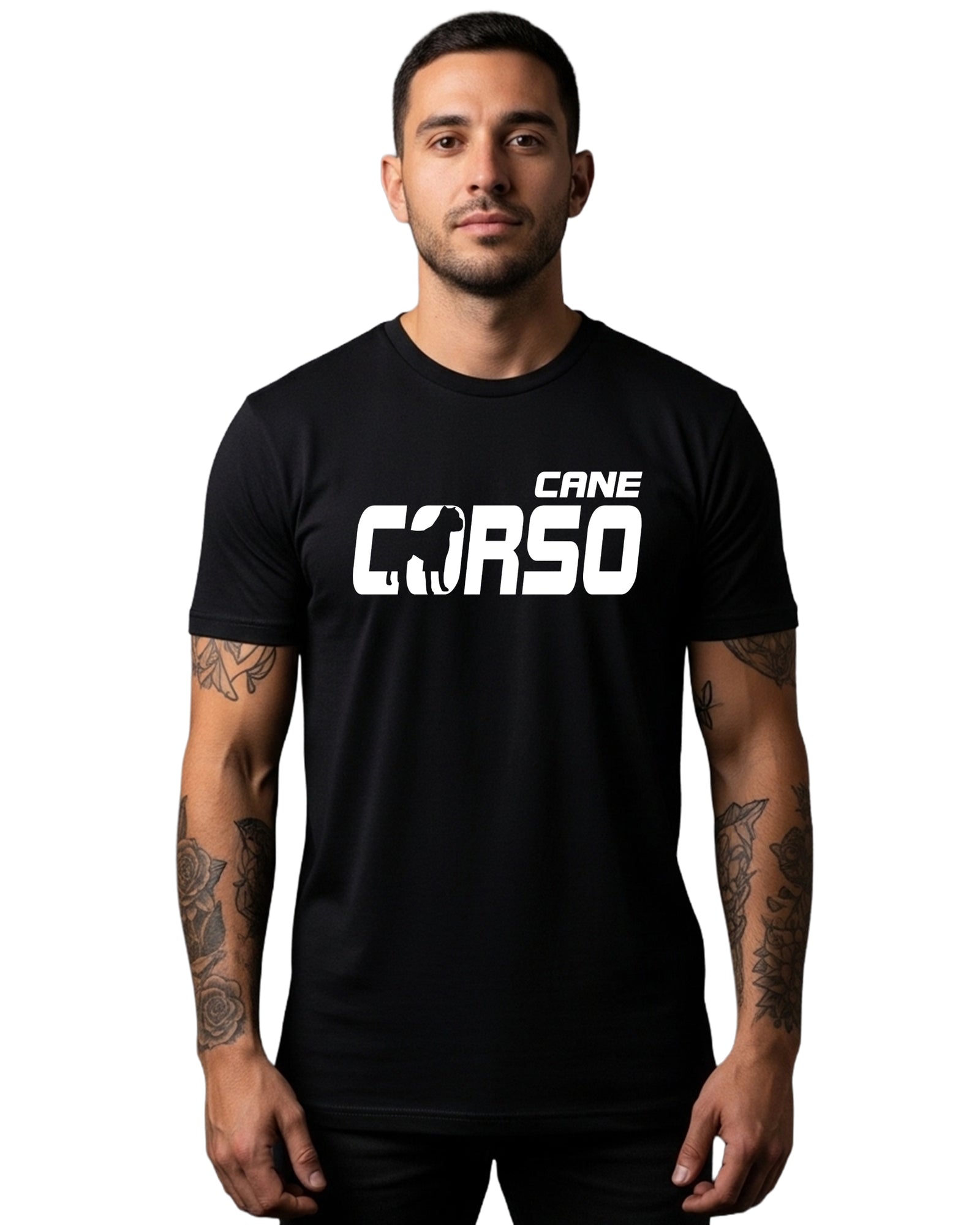 Cane Corso Silhouette Graphic Tee | Black | Bella Canvas 3001