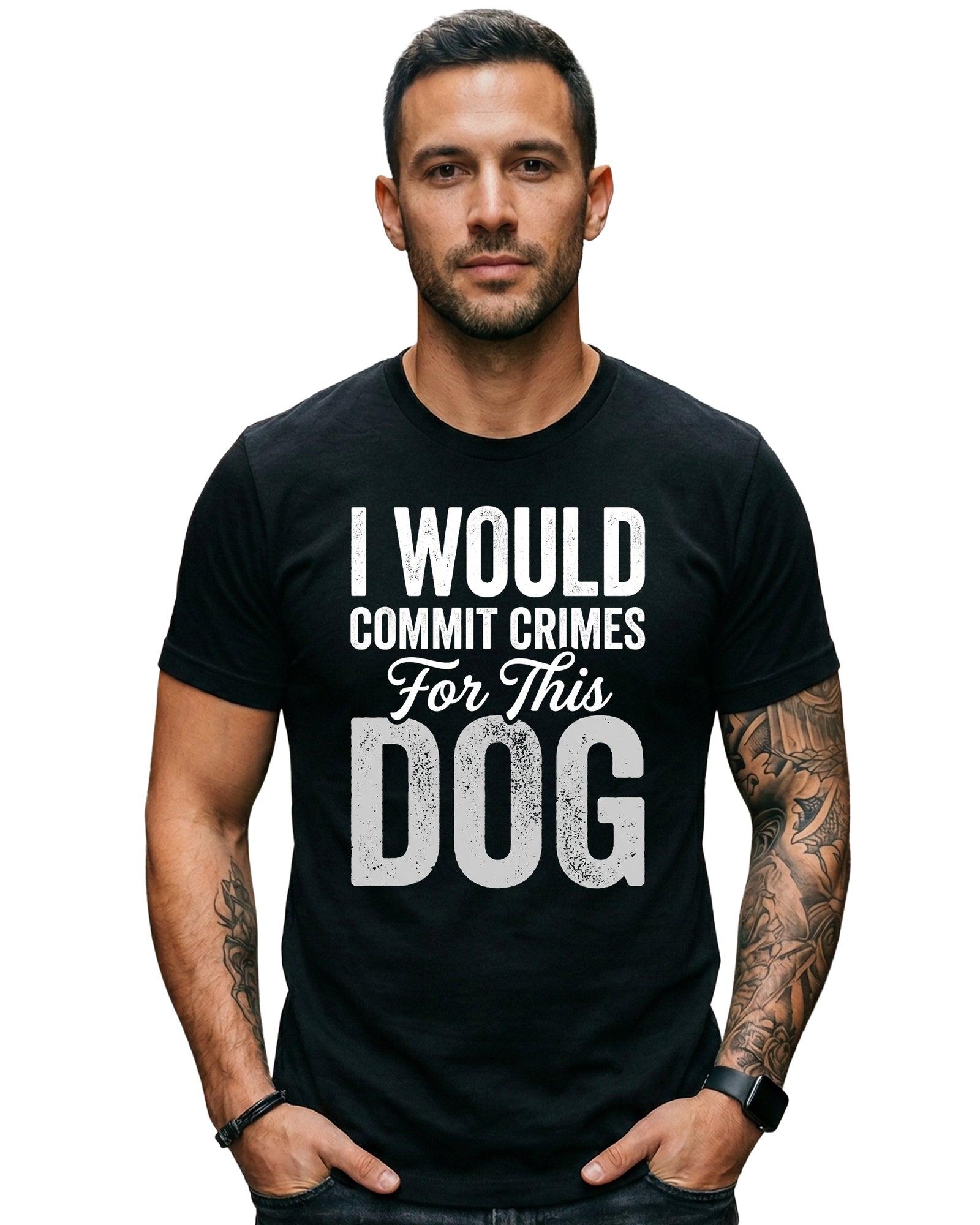 I Would Commit Crimes For This Dog Tee | Kingdom Collars