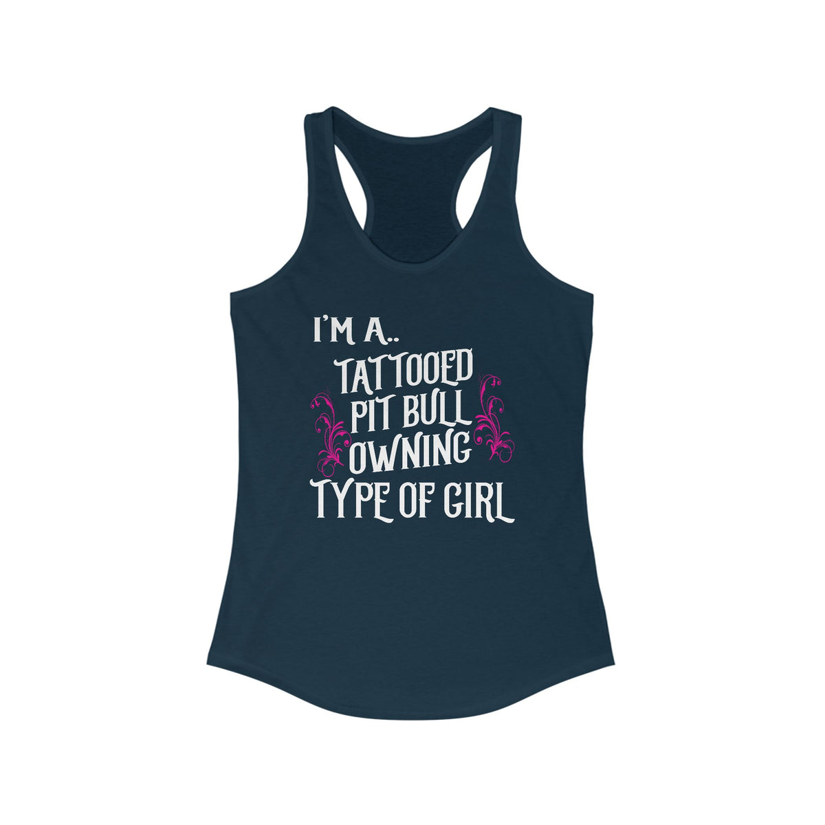 Tattooed Pit Bull Owner Girl - Tank Top