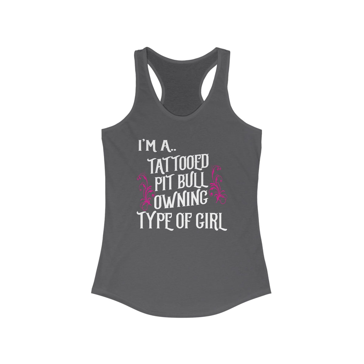 Tattooed Pit Bull Owner Girl - Tank Top