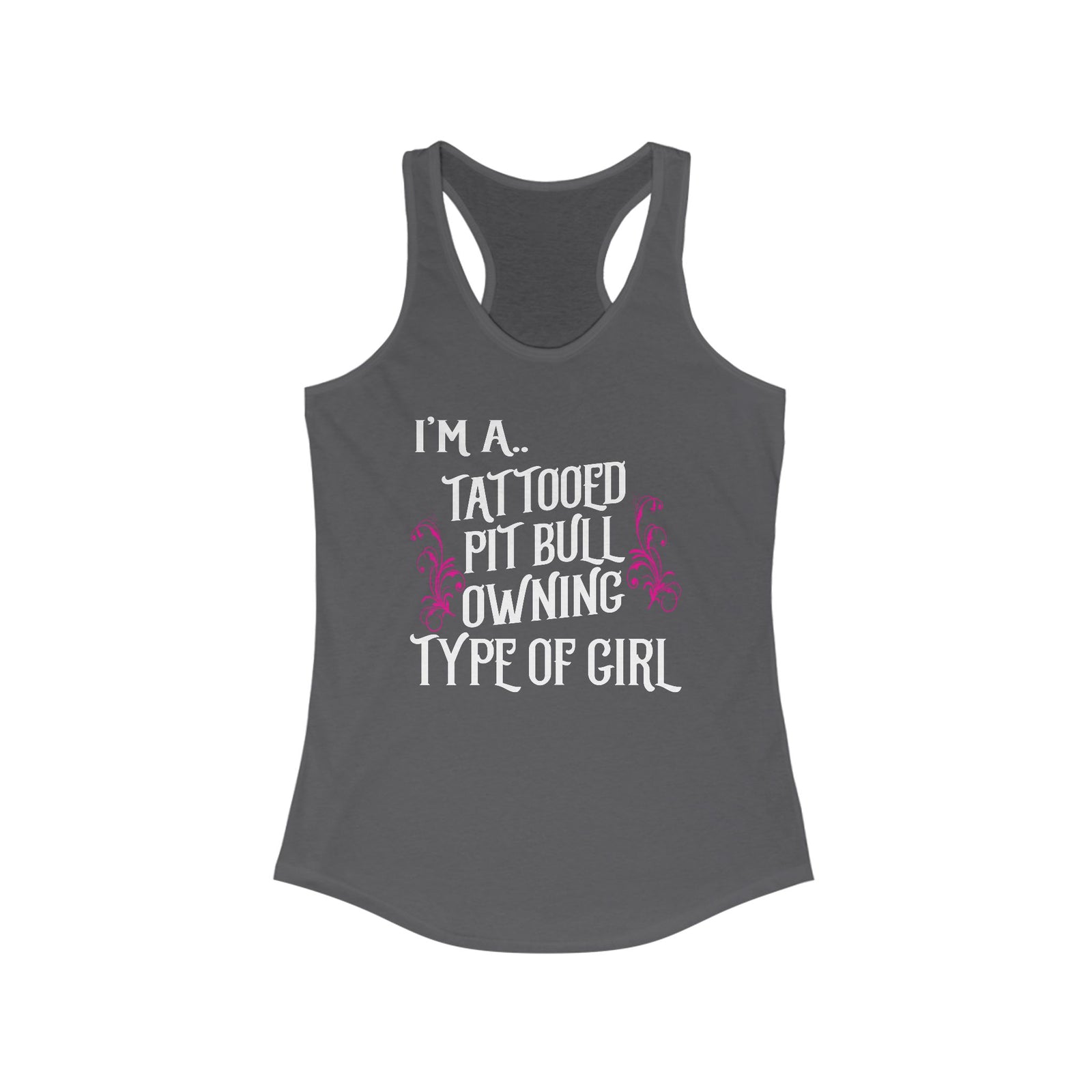 Tattooed Pit Bull Owner Girl - Tank Top