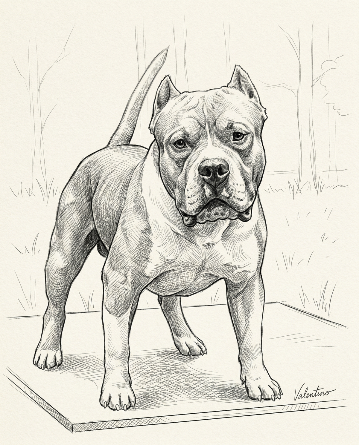 Custom Graphite Pencil Dog Portrait | Personalized Digital Pet Artwork
