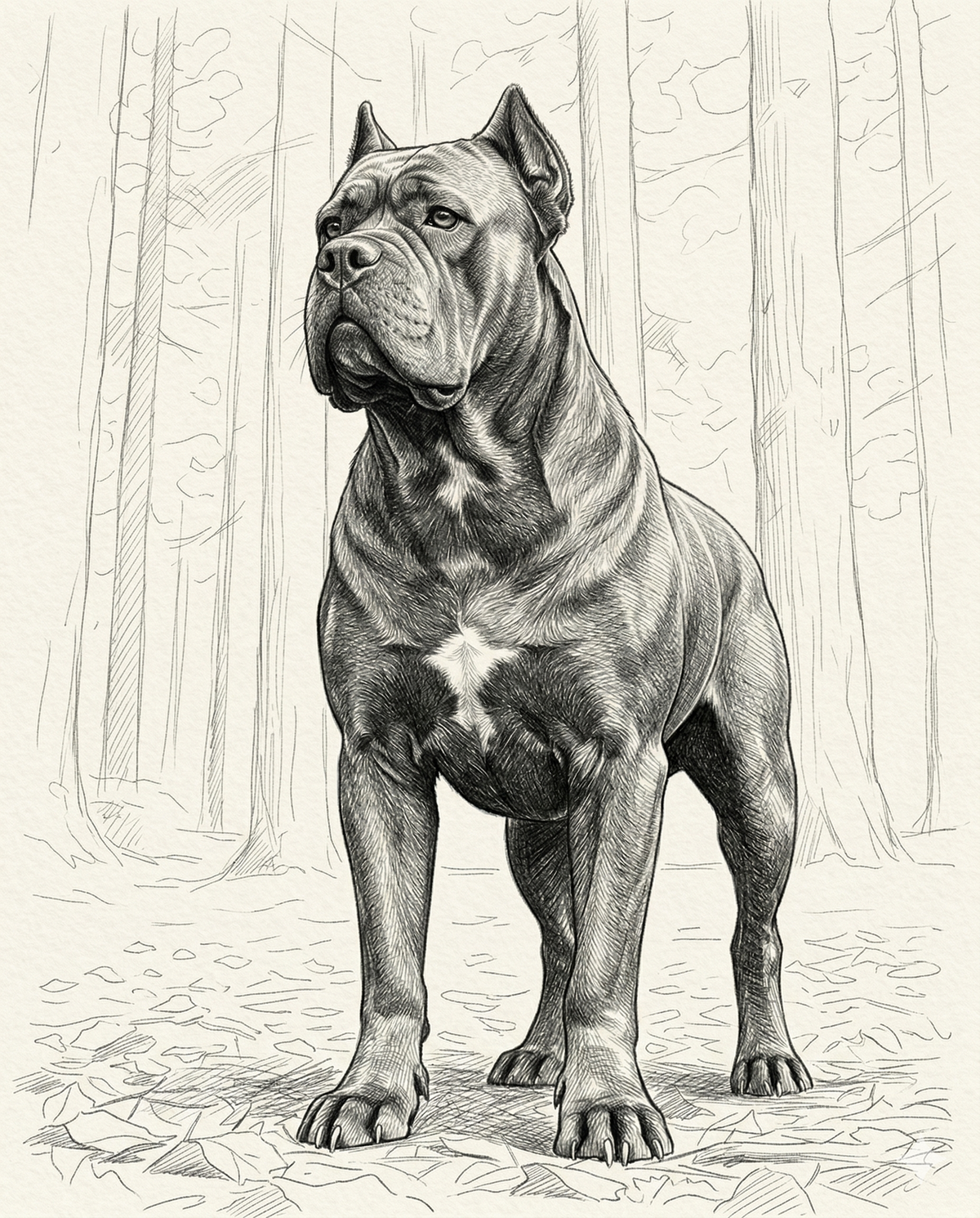 Custom Graphite Pencil Dog Portrait | Personalized Digital Pet Artwork