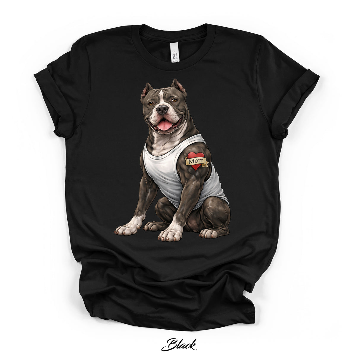 American Bully Mom Tattoo Tee | Bella Canvas | Kingdom Collars