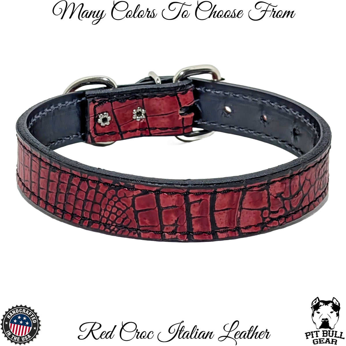 U99 - 1" Wide Custom Leather Dog Collar