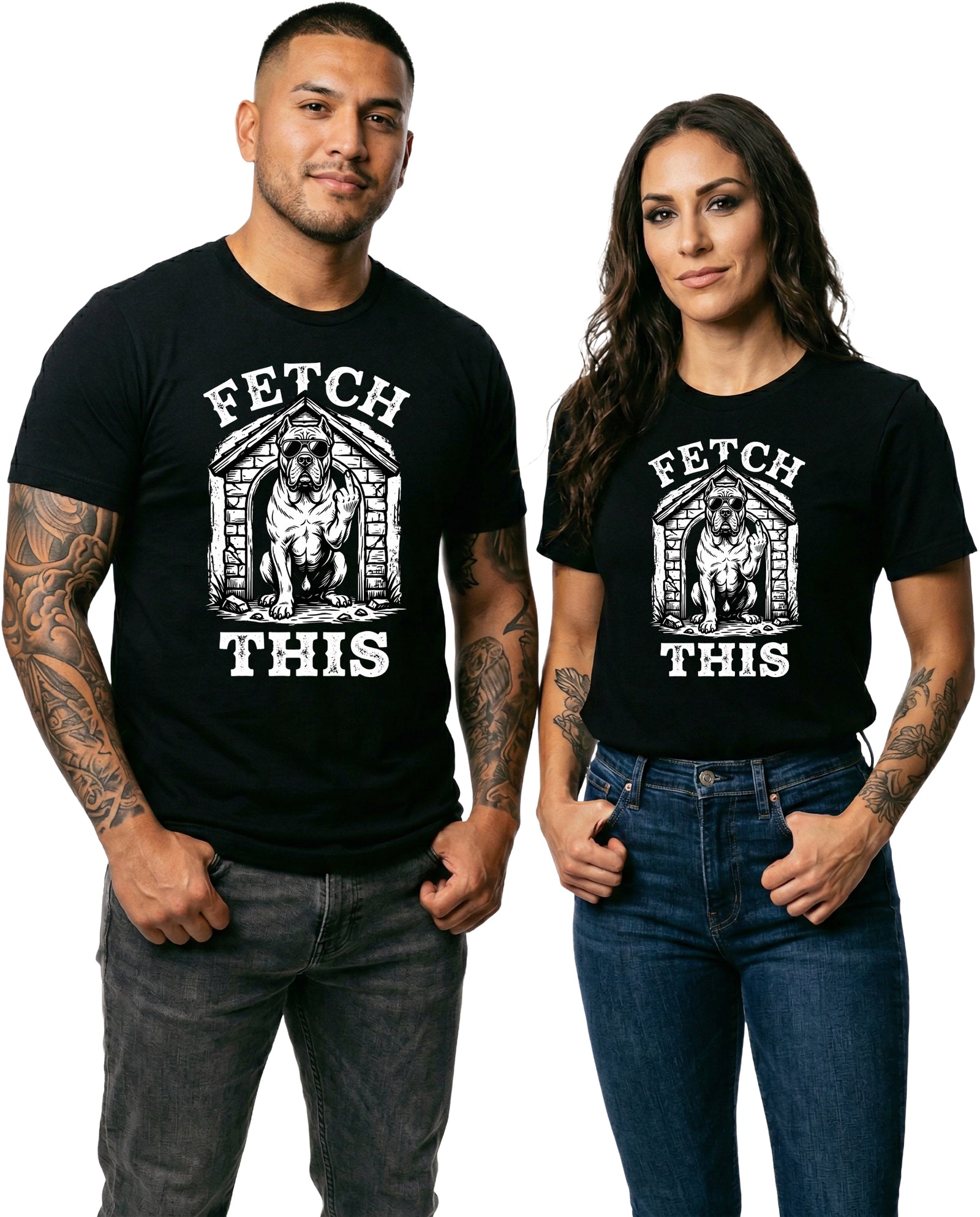 Fetch This — Cool Dog Graphic Tee | Black | Direct-to-Garment Print | Bella Canvas 3001