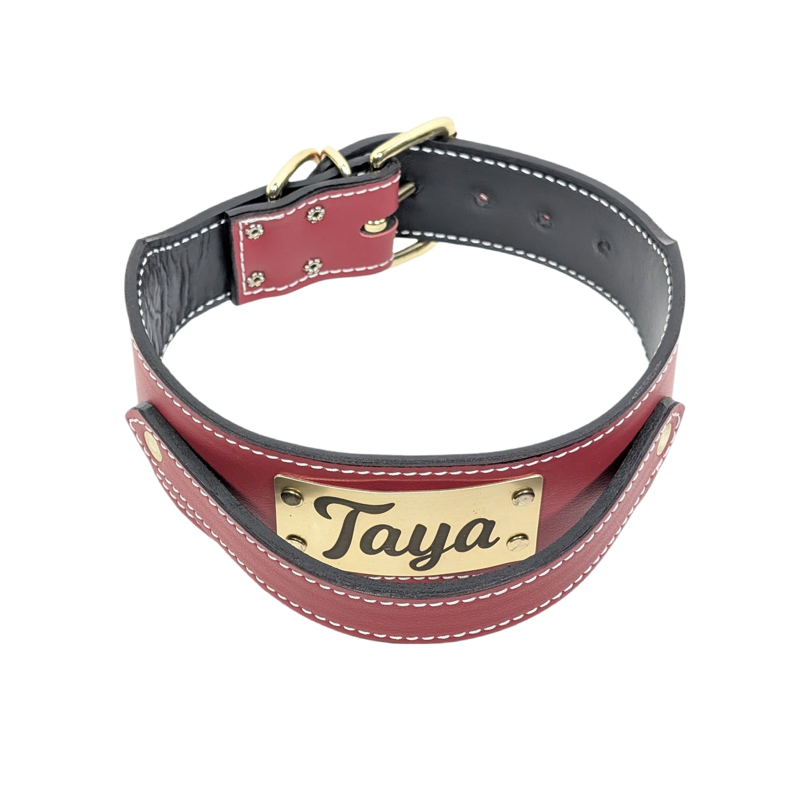 W26 - 2.5" Wide Personalized Agitation Leather Collar