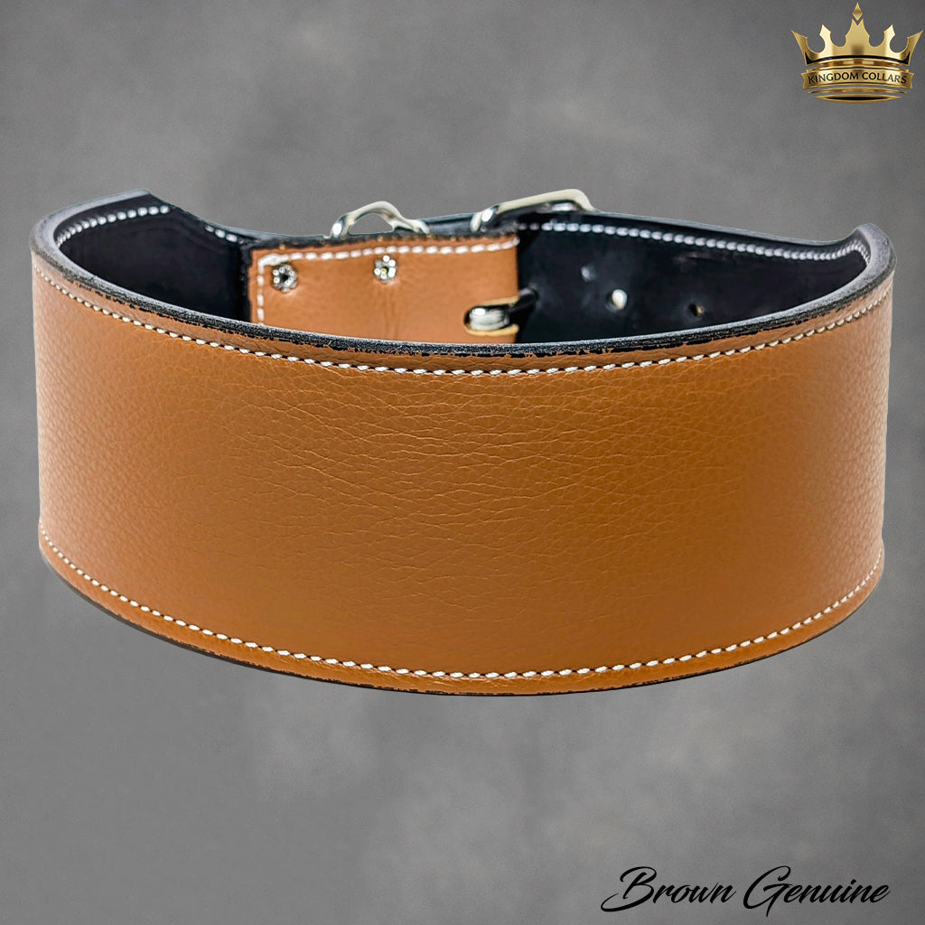 X1 - 3" Wide Leather Dog Collar